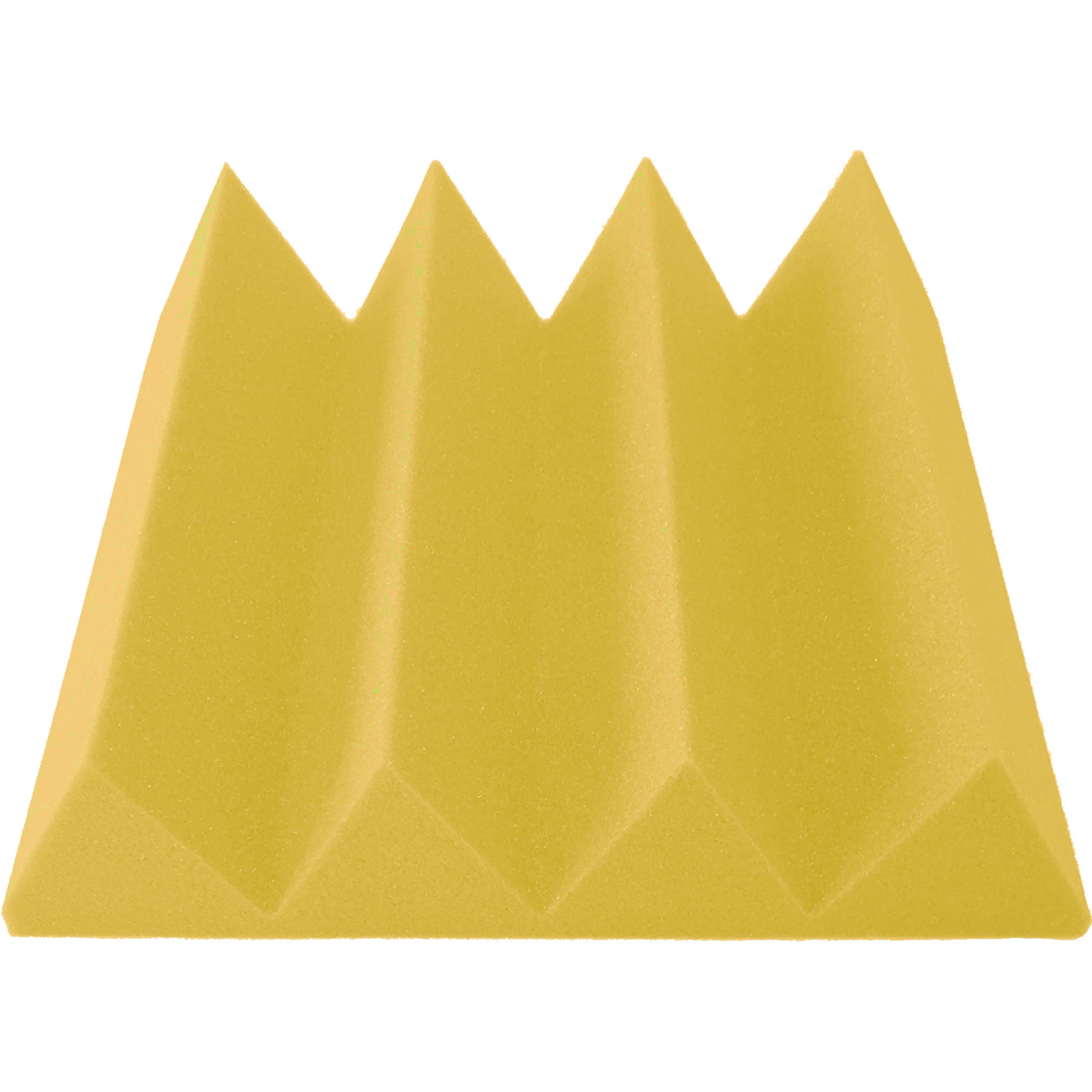 Performance Audio 12" x 12" x 3" Wedge Acoustic Foam Tile (Yellow, 48 Pack)