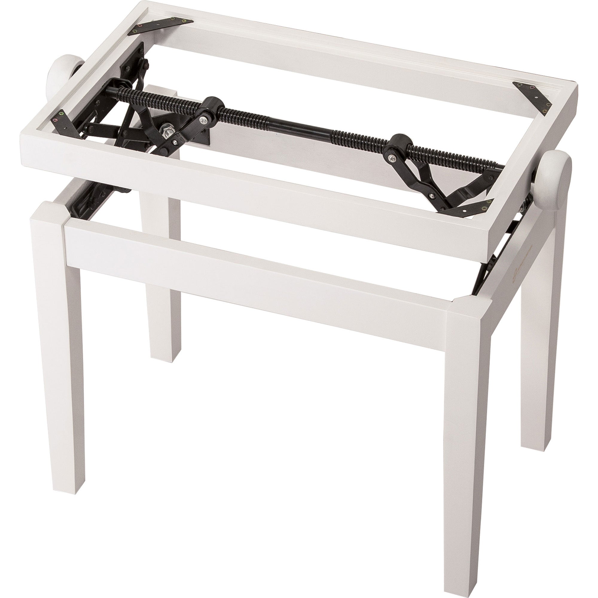 K&M Stands 13710 Piano Bench Wooden-Frame (White Matte)