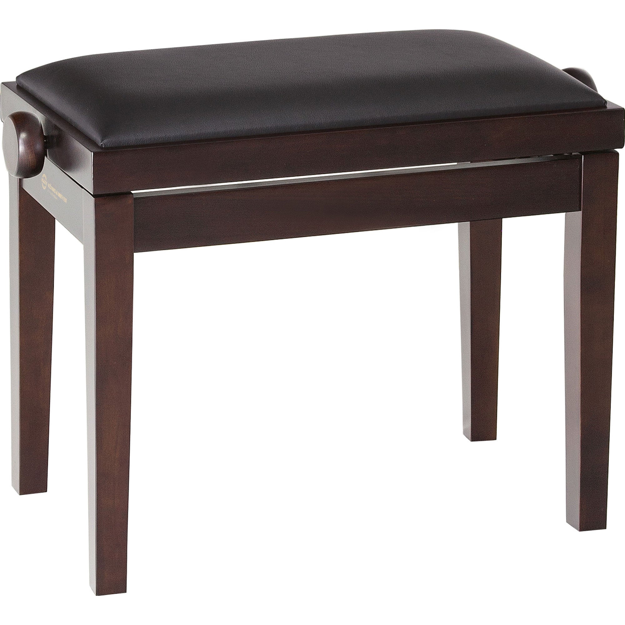 K&M Stands 13720 Piano Bench Wooden-Frame (Rosewood Matte)