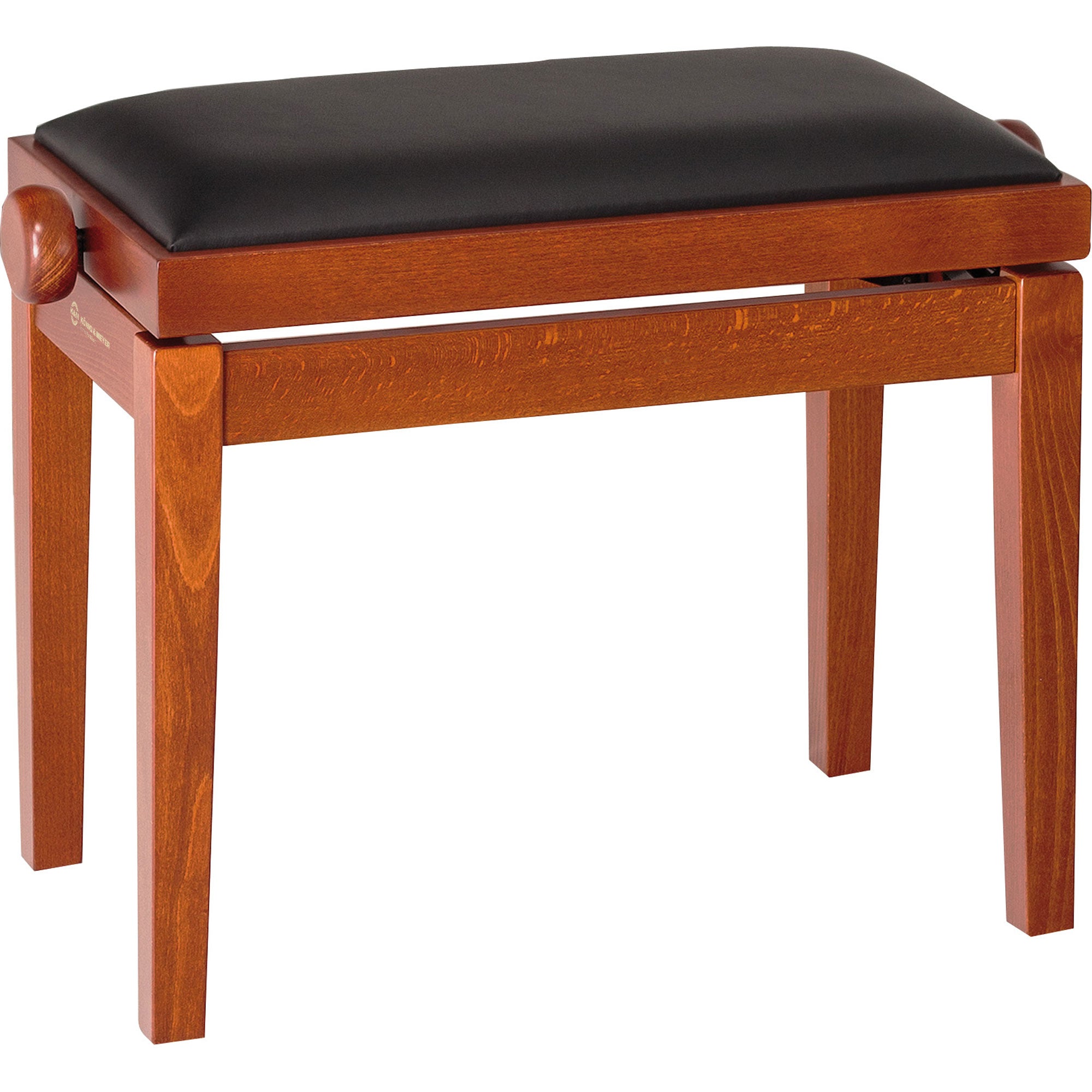 K&M Stands 13740 Piano Bench Wooden-Frame (Cherry Matte)