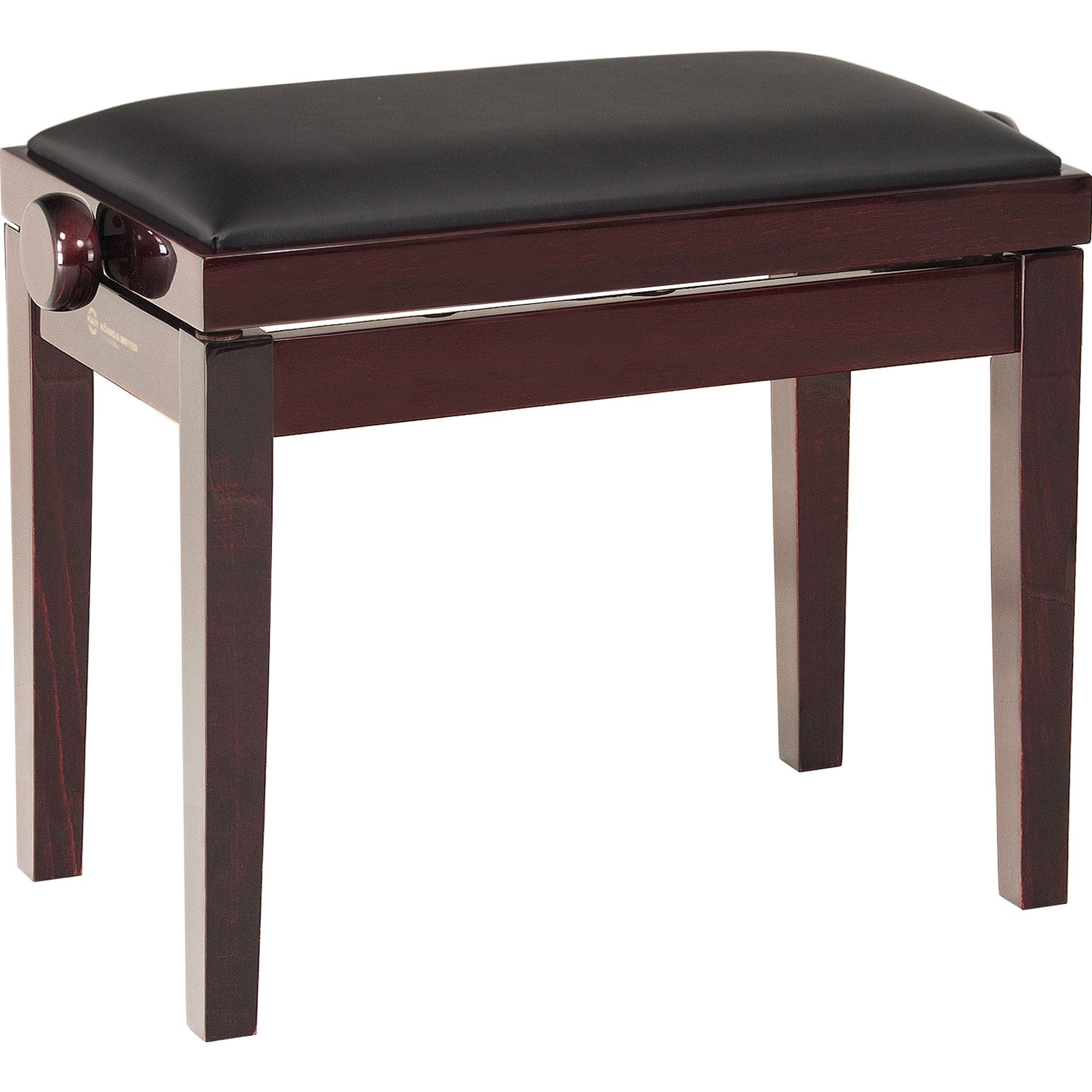 K&M Stands 13751 Piano Bench Wooden-Frame (Mahogany Gloss)