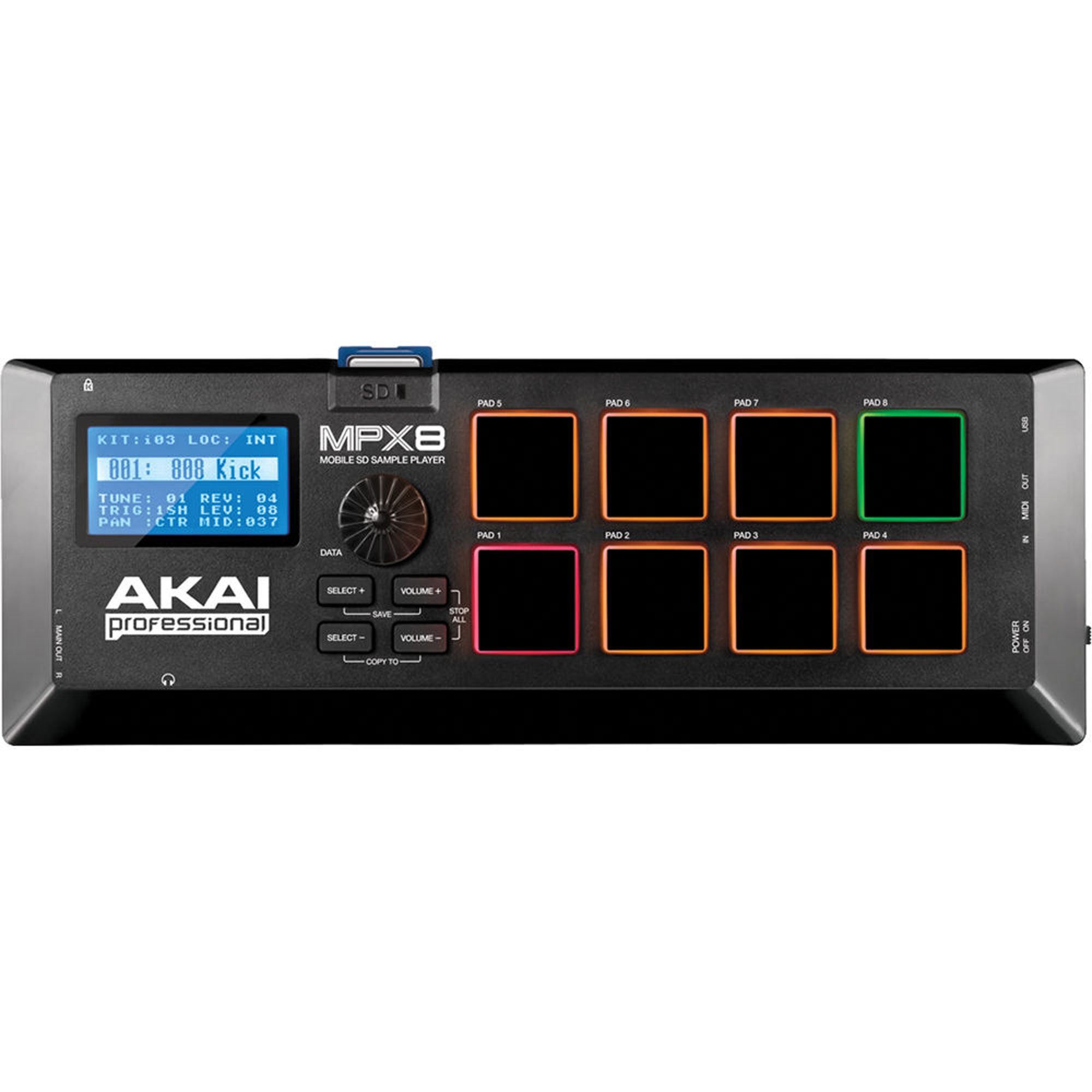 Akai Professional MPX8 SD Sample Pad Controller