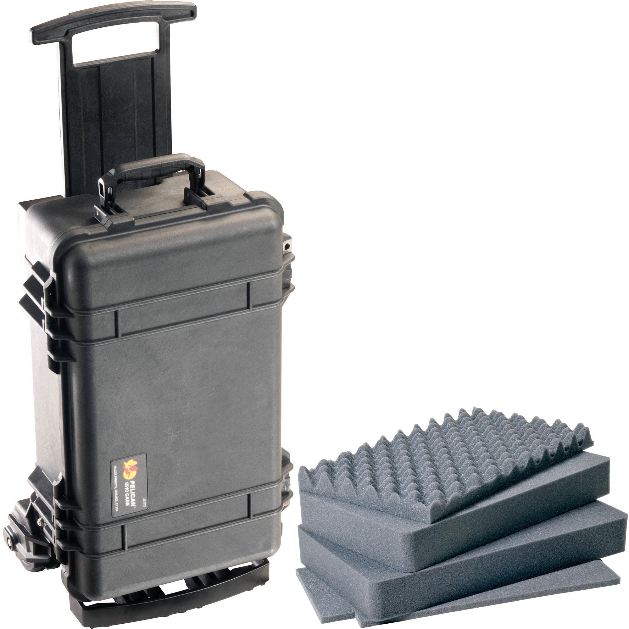 Pelican 1510M Carry-On Mobility Case with Foam (Black)