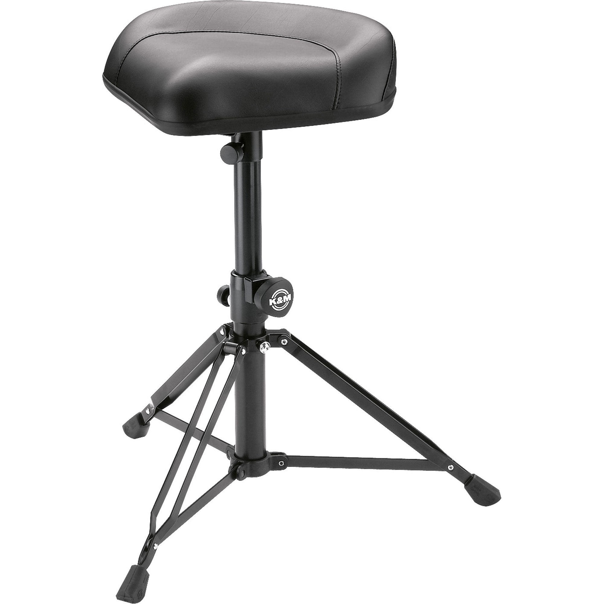 K&M Stands 14055 Nick Drummer's Throne (Black Leather)