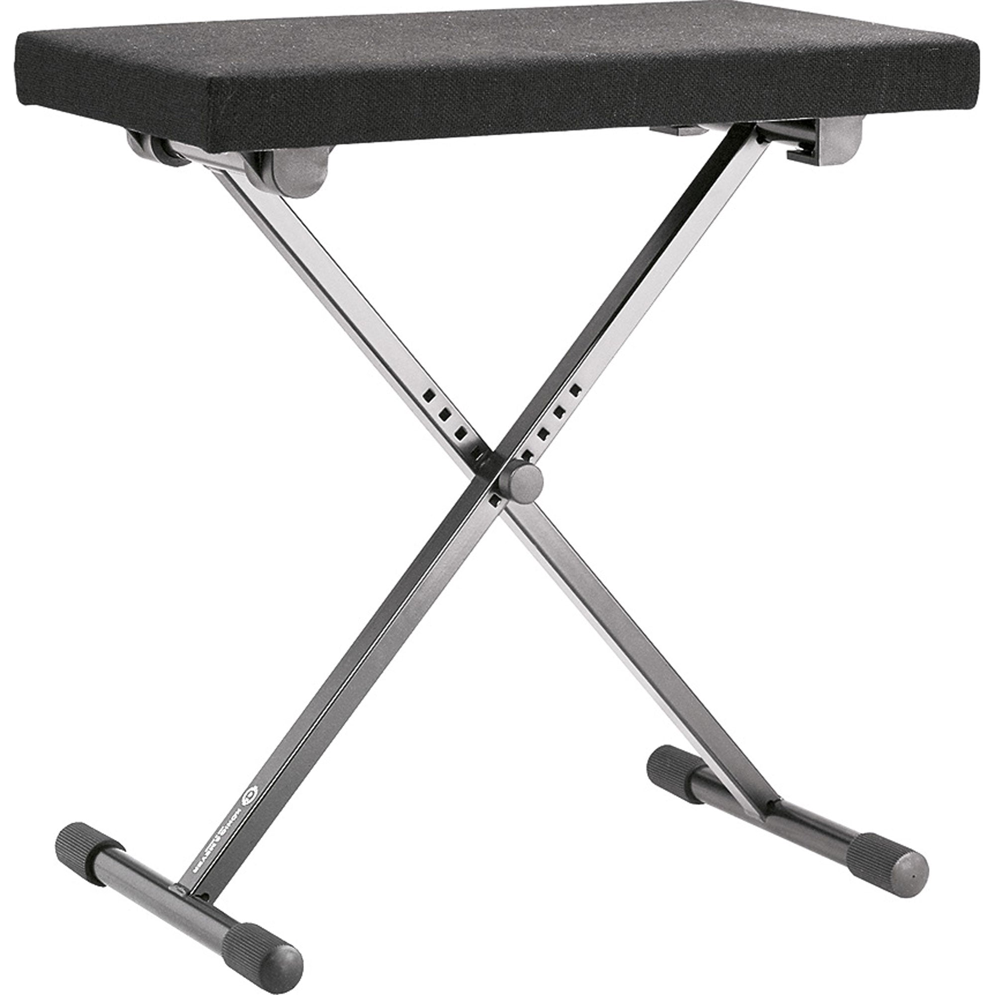 K&M Stands 14066 Keyboard Bench (Black Fabric)