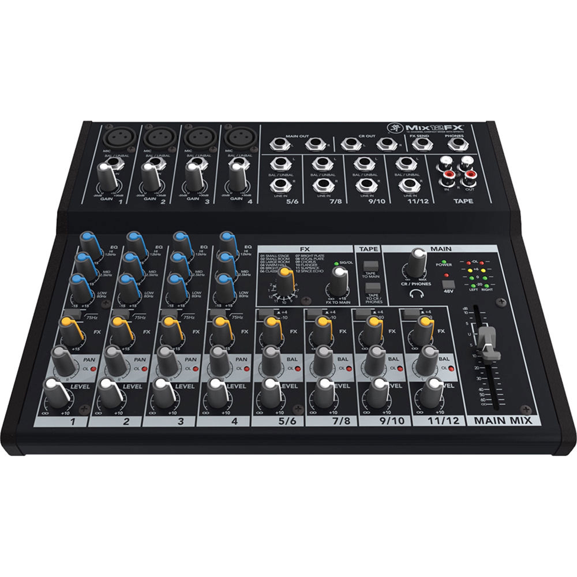 Mackie Mix12FX 12-Channel Compact Mixer with FX