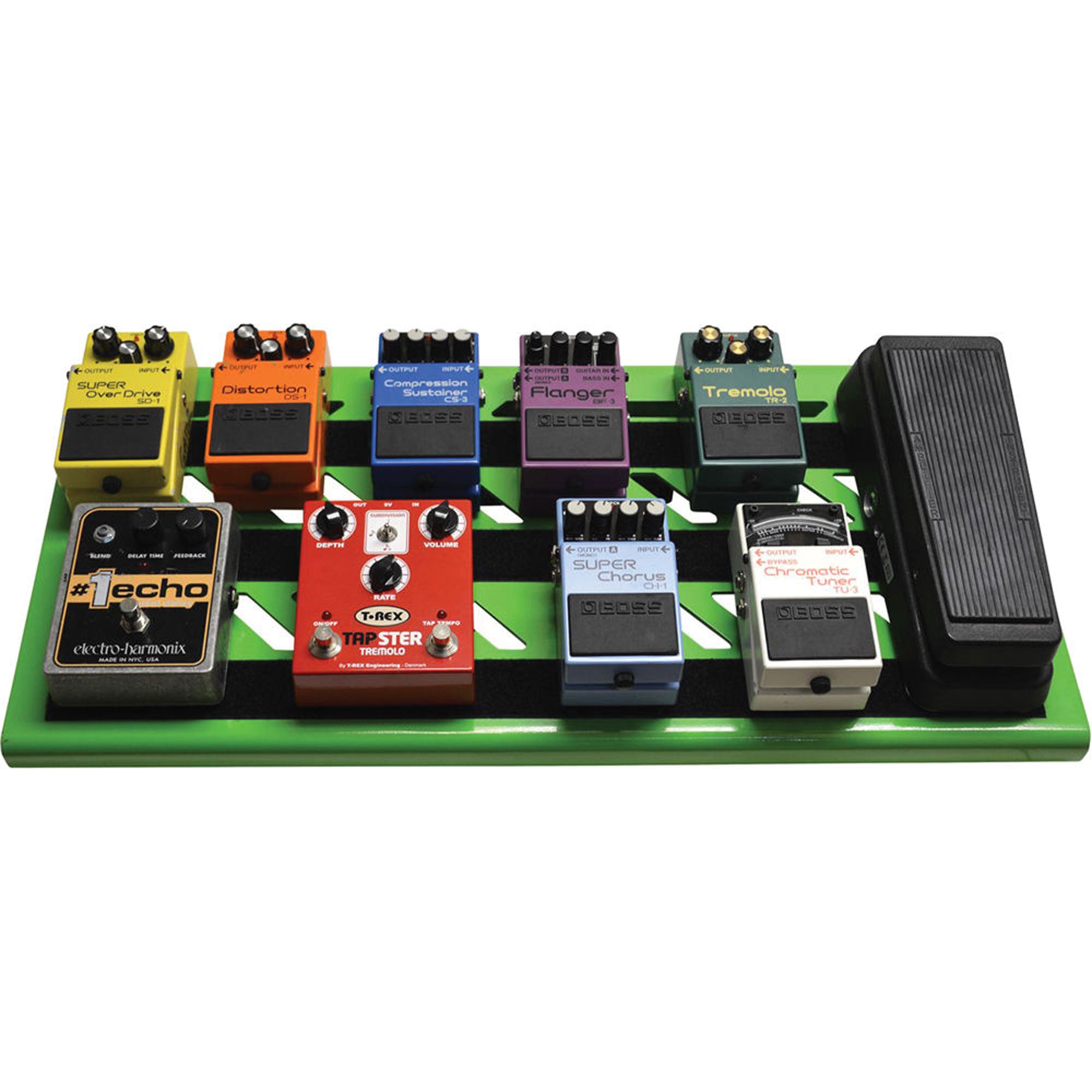 Gator Cases GPB-BAK-GR Large Screamer Green Pedal Board with Carry Bag