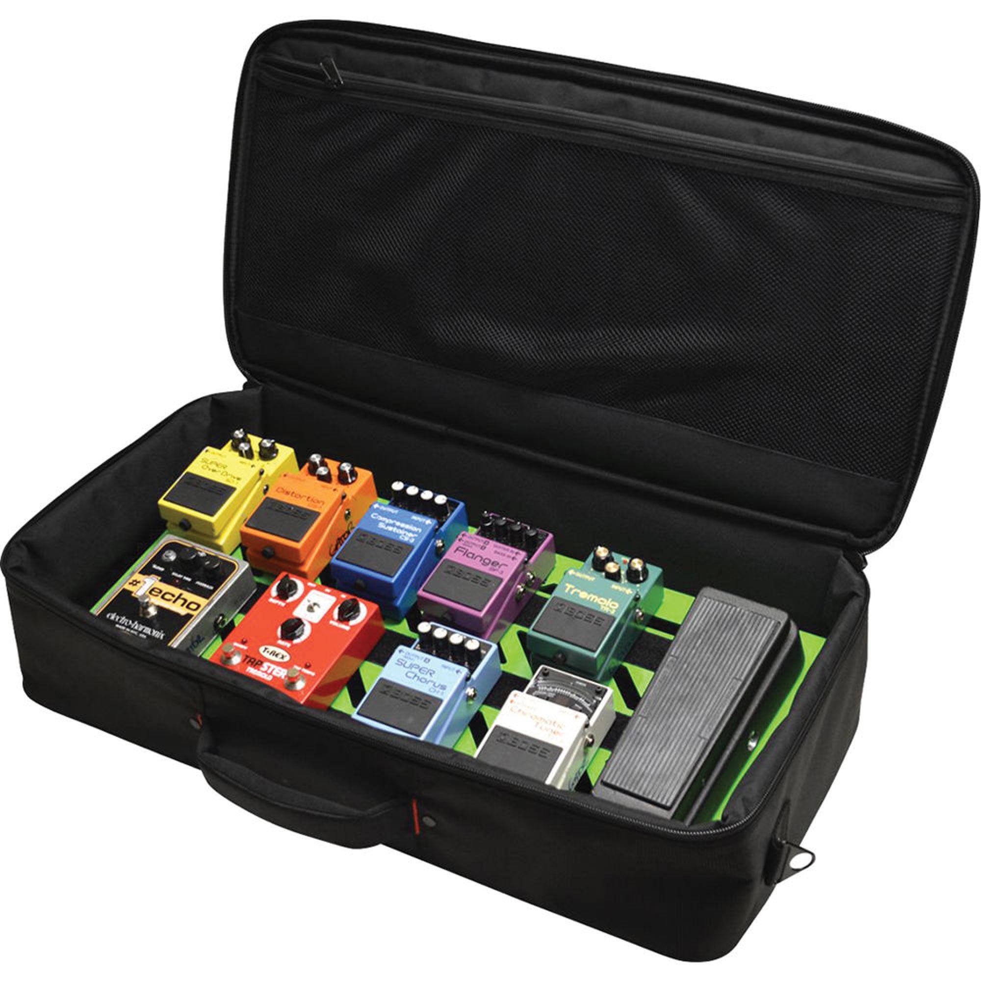 Gator Cases GPB-BAK-GR Large Screamer Green Pedal Board with Carry Bag