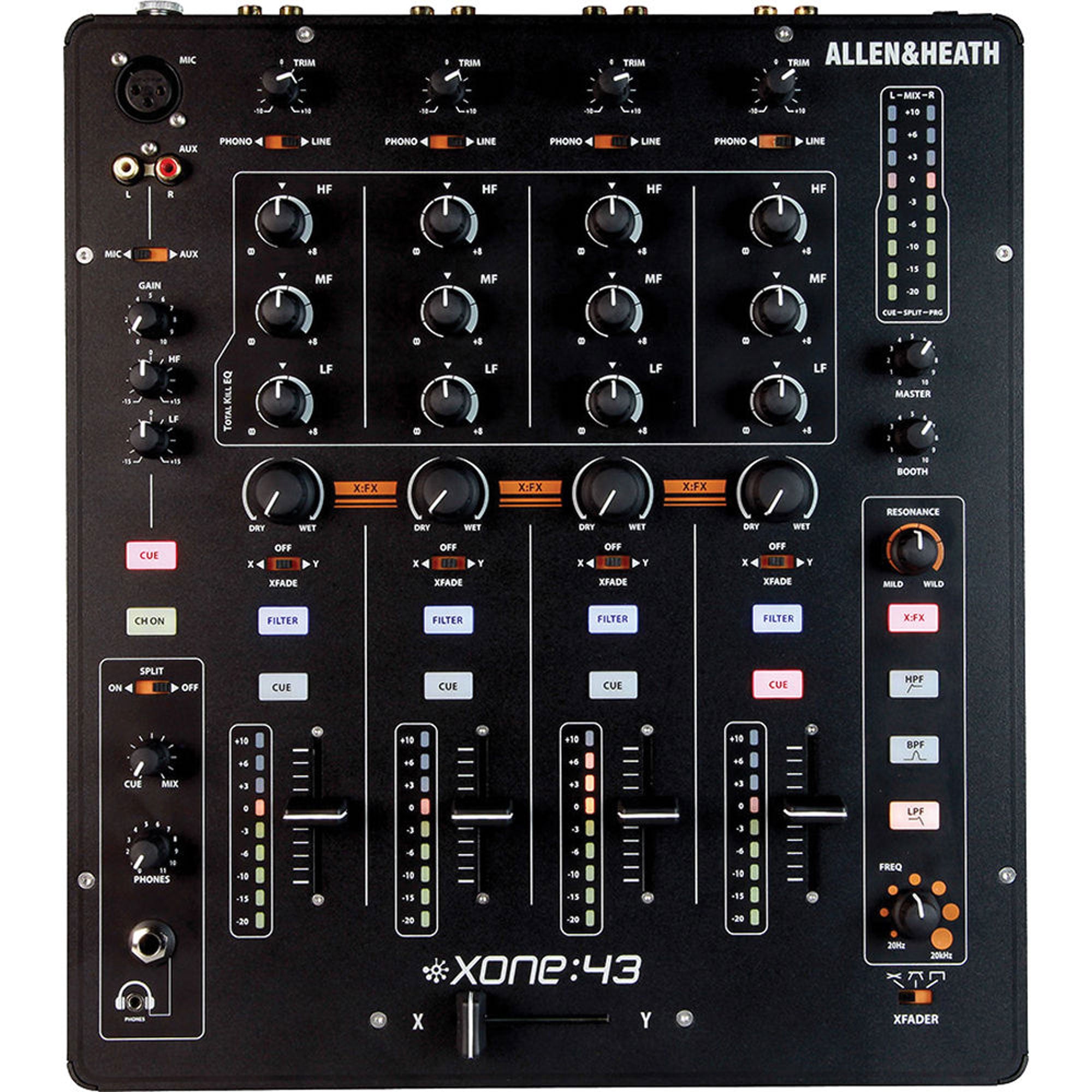 Allen & Heath Xone:43 4 Channel Analog DJ Mixer