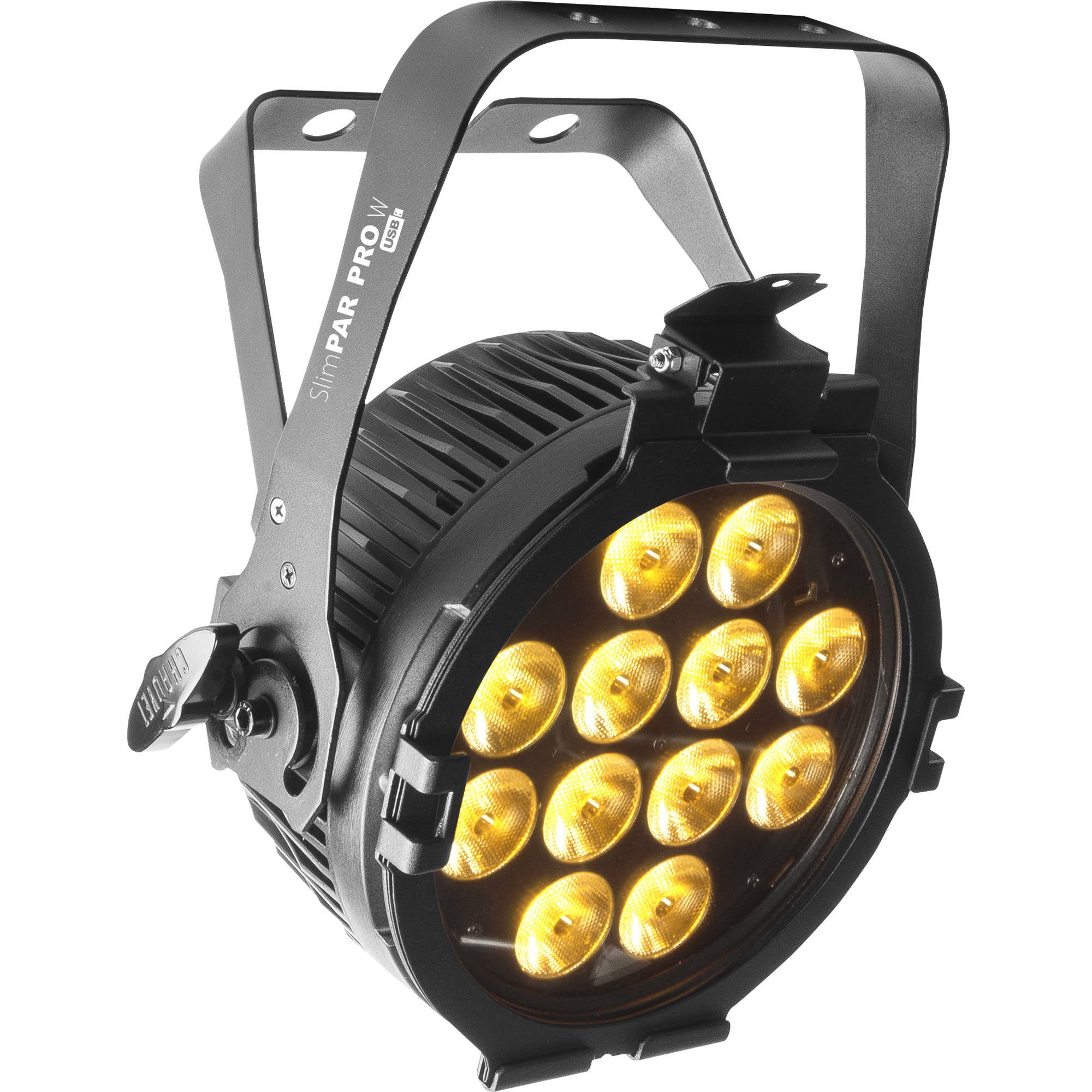 Chauvet DJ SlimPAR Pro W USB Variable White LED Par Wash Light Fixture (Black)