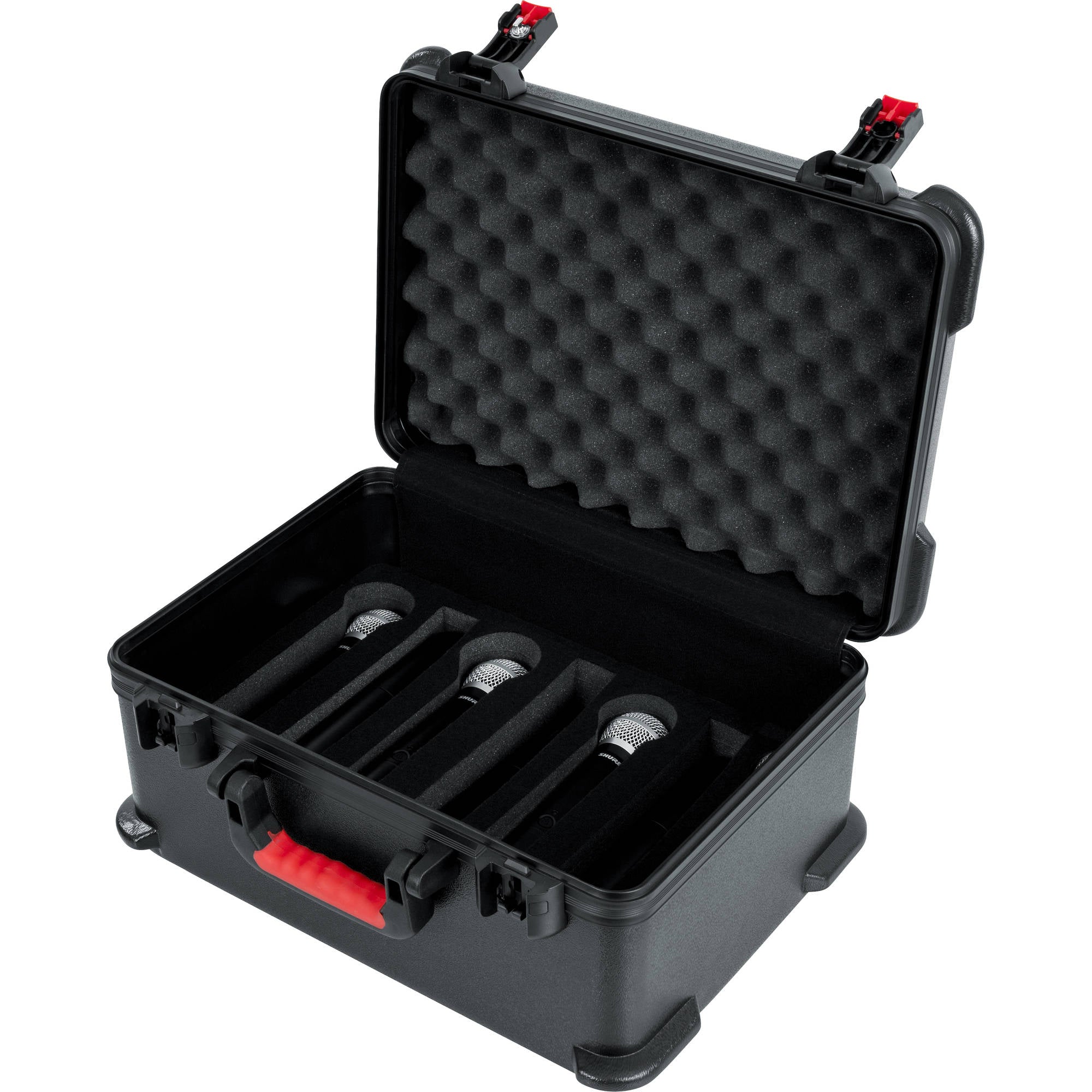 Gator Cases GTSA-MICW7 TSA Series ATA Case with Trays for up to 7 Wireless Microphones & Accessories