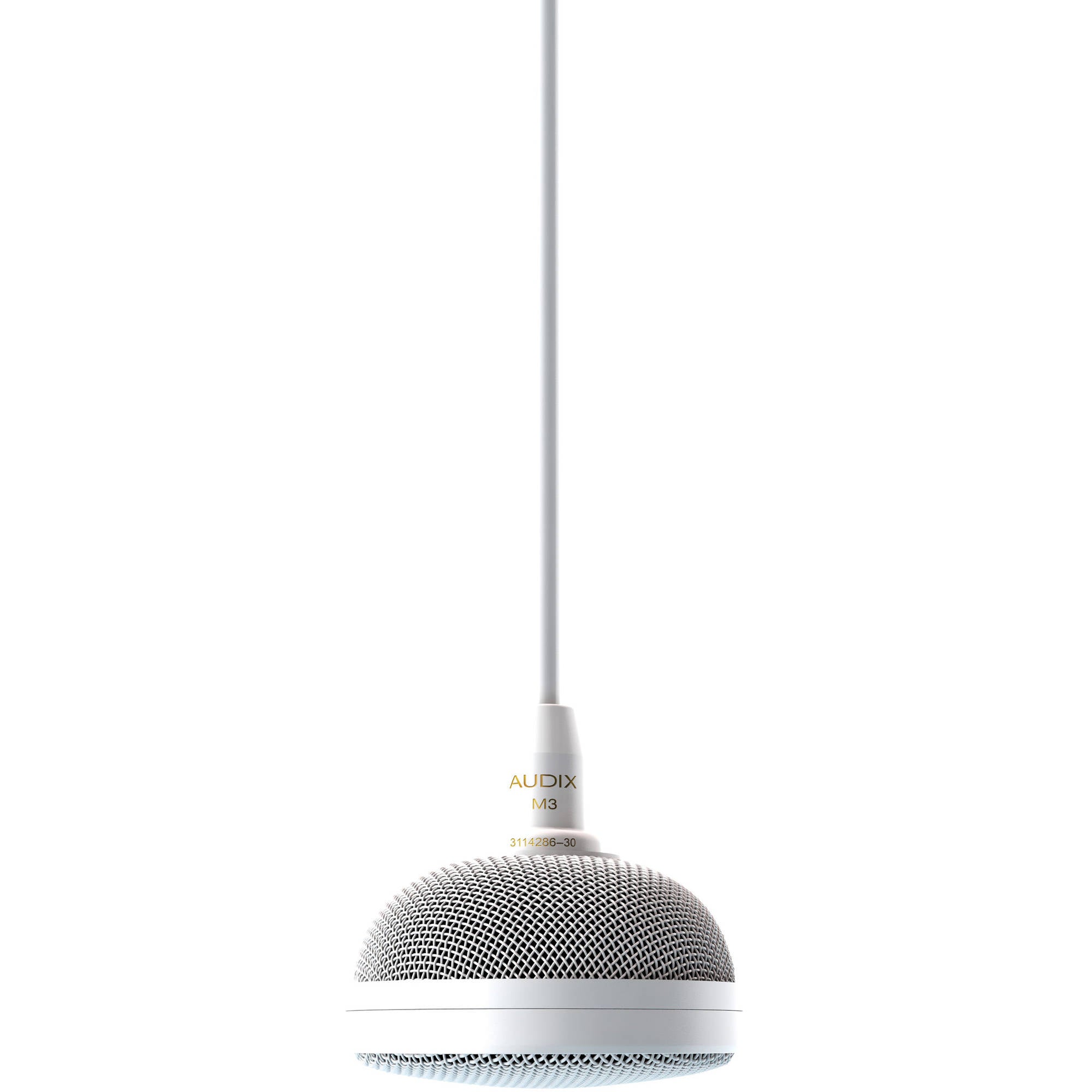 Audix M3 Tri-Element Hanging Ceiling Microphone with 6' Cable (White)