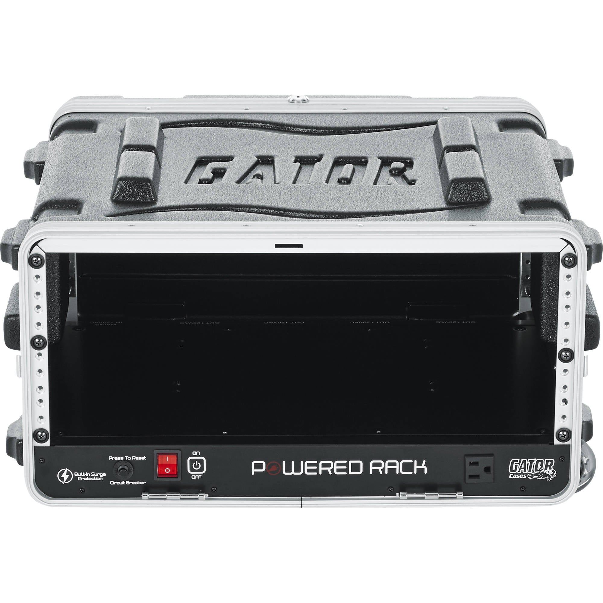 Gator Cases GRR-4PL-US Powered Rolling Rack (4U)