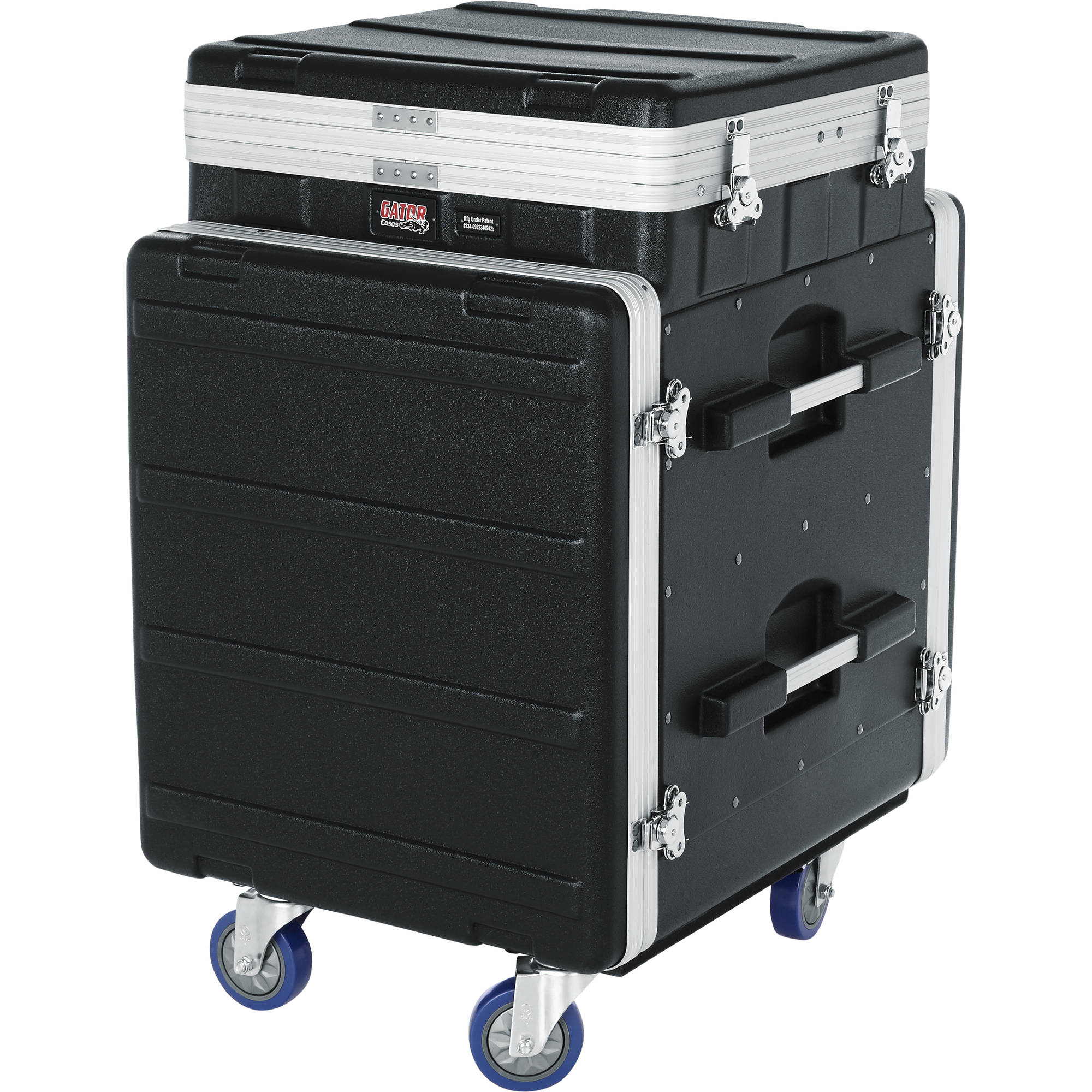 Gator Cases GRC-10X12 PU Pop-Up Console Rack (10U Top, 12U Side)