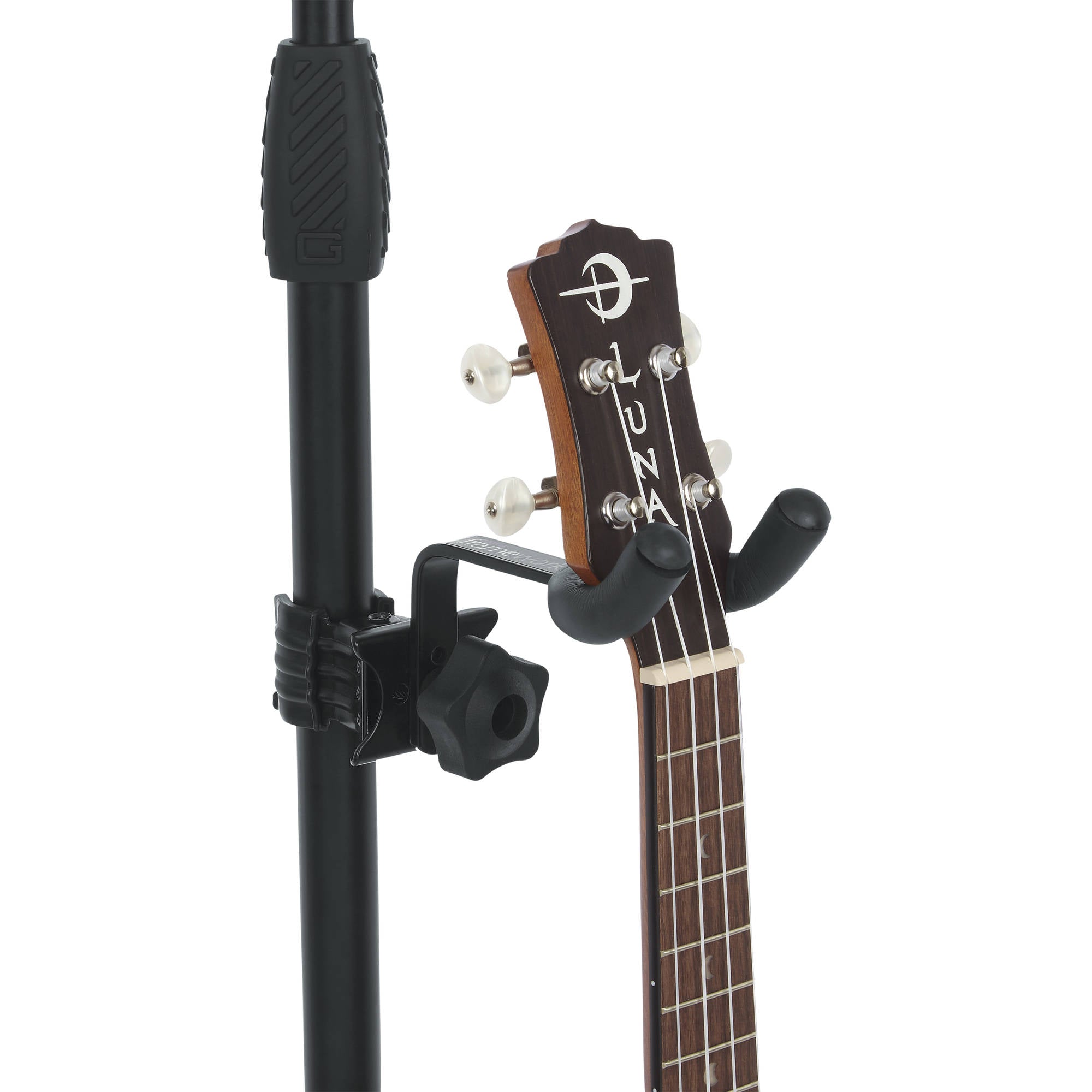 Gator Frameworks GFW-MICUKE-HNGR Ukulele/Mandolin Hanger for Microphone Stands