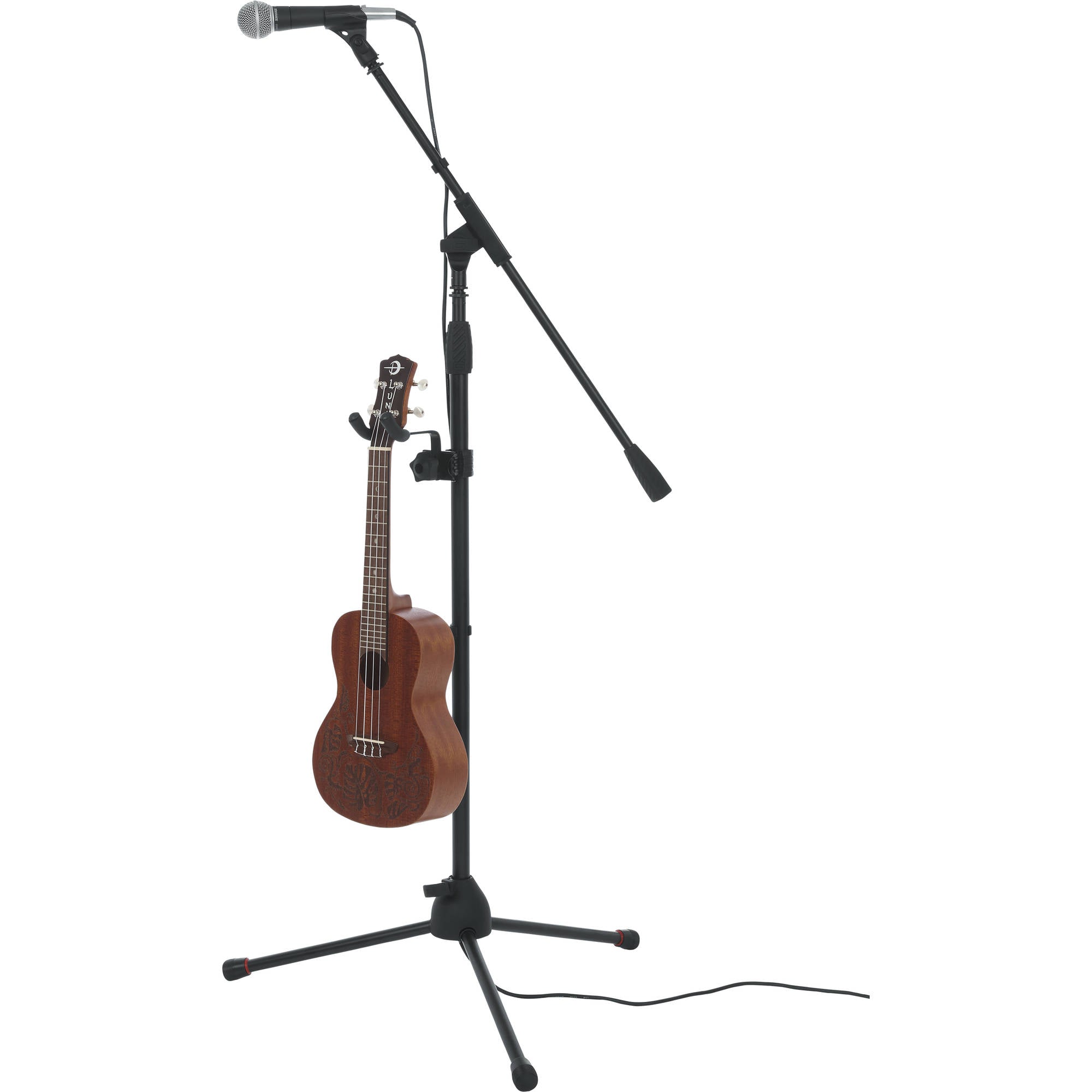 Gator Frameworks GFW-MICUKE-HNGR Ukulele/Mandolin Hanger for Microphone Stands