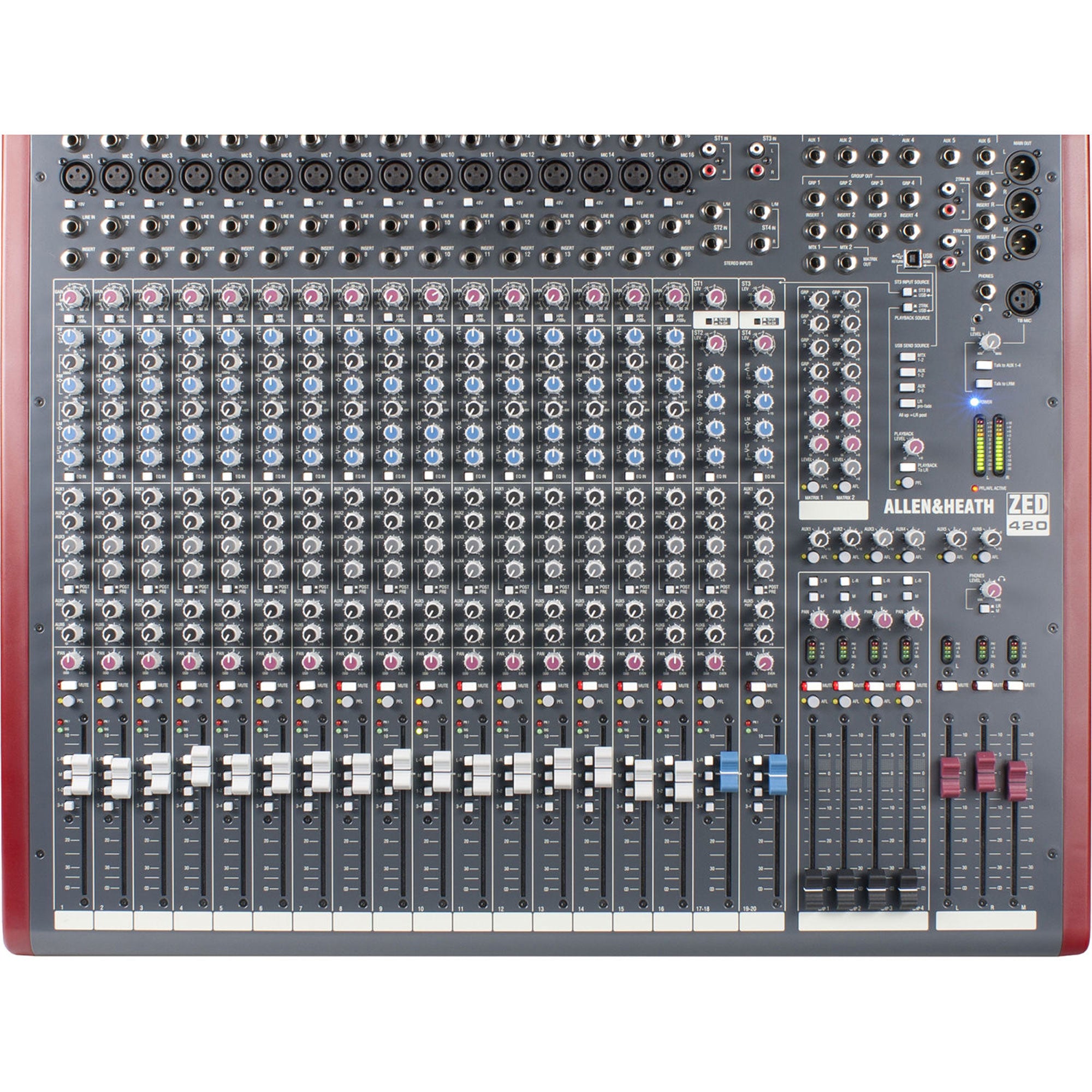 Allen & Heath ZED-420 20-Input, 4-Buss Recording Mixer