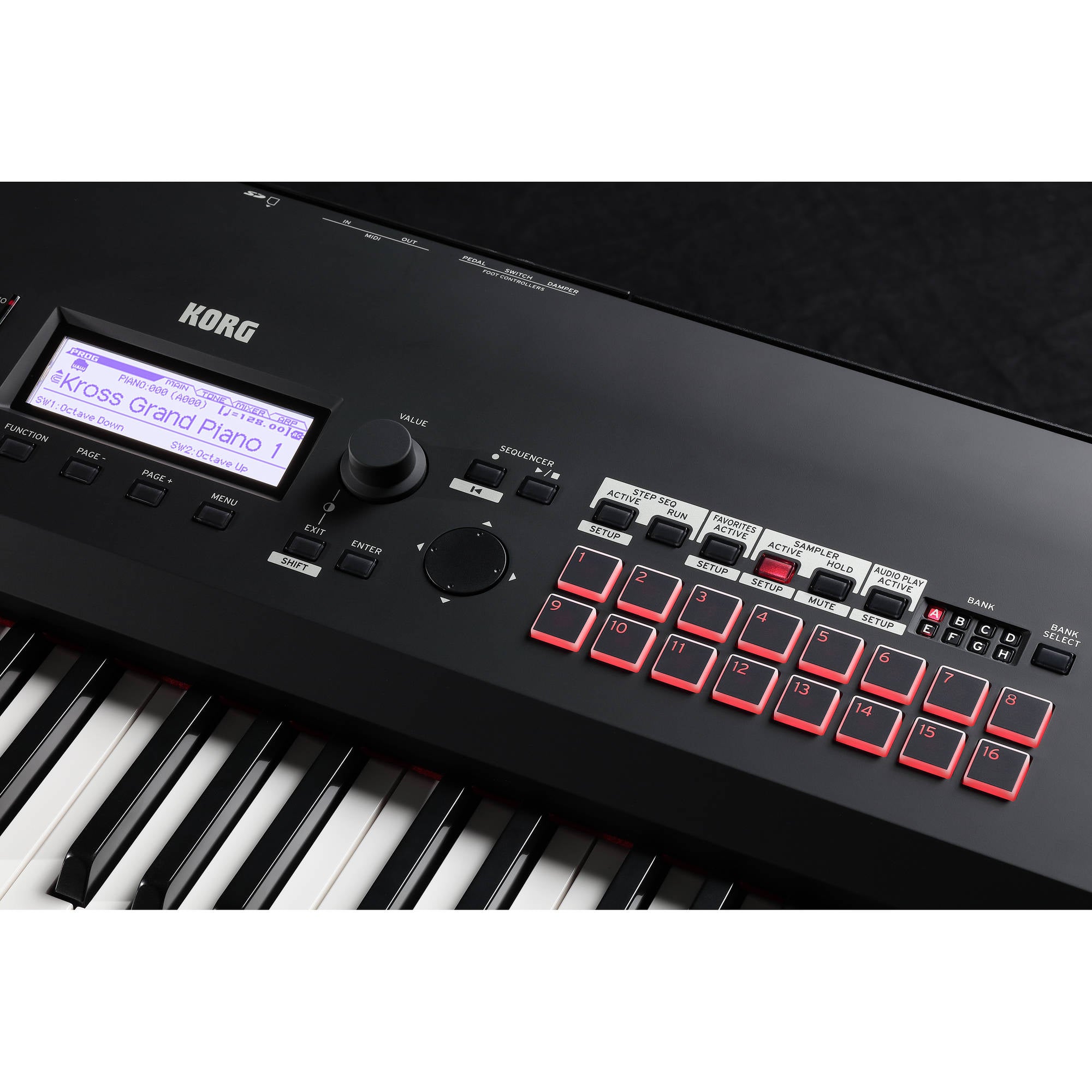 Korg Kross 2 88-Key Synthesizer Workstation (Super Matte Black)