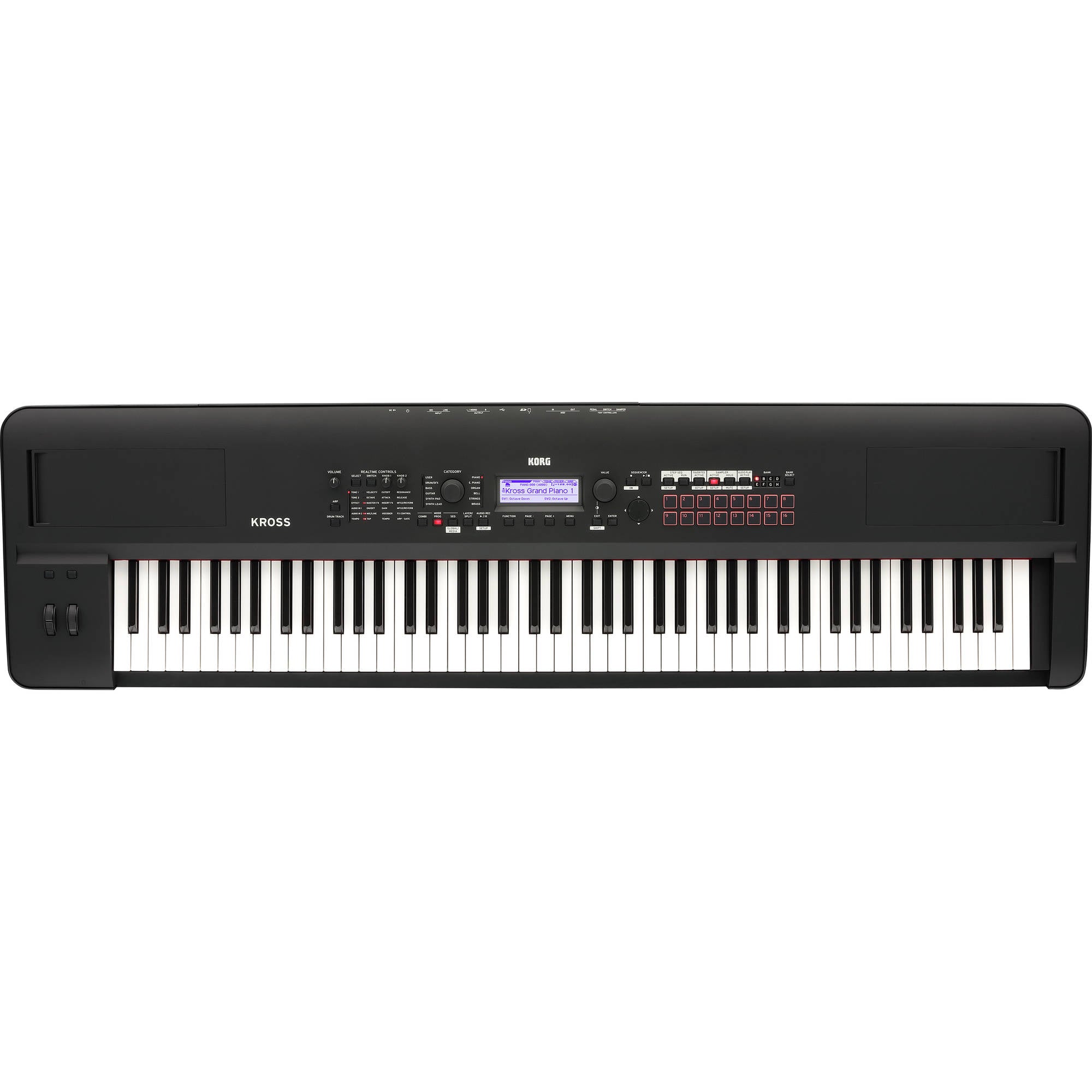 Korg Kross 2 88-Key Synthesizer Workstation (Super Matte Black)