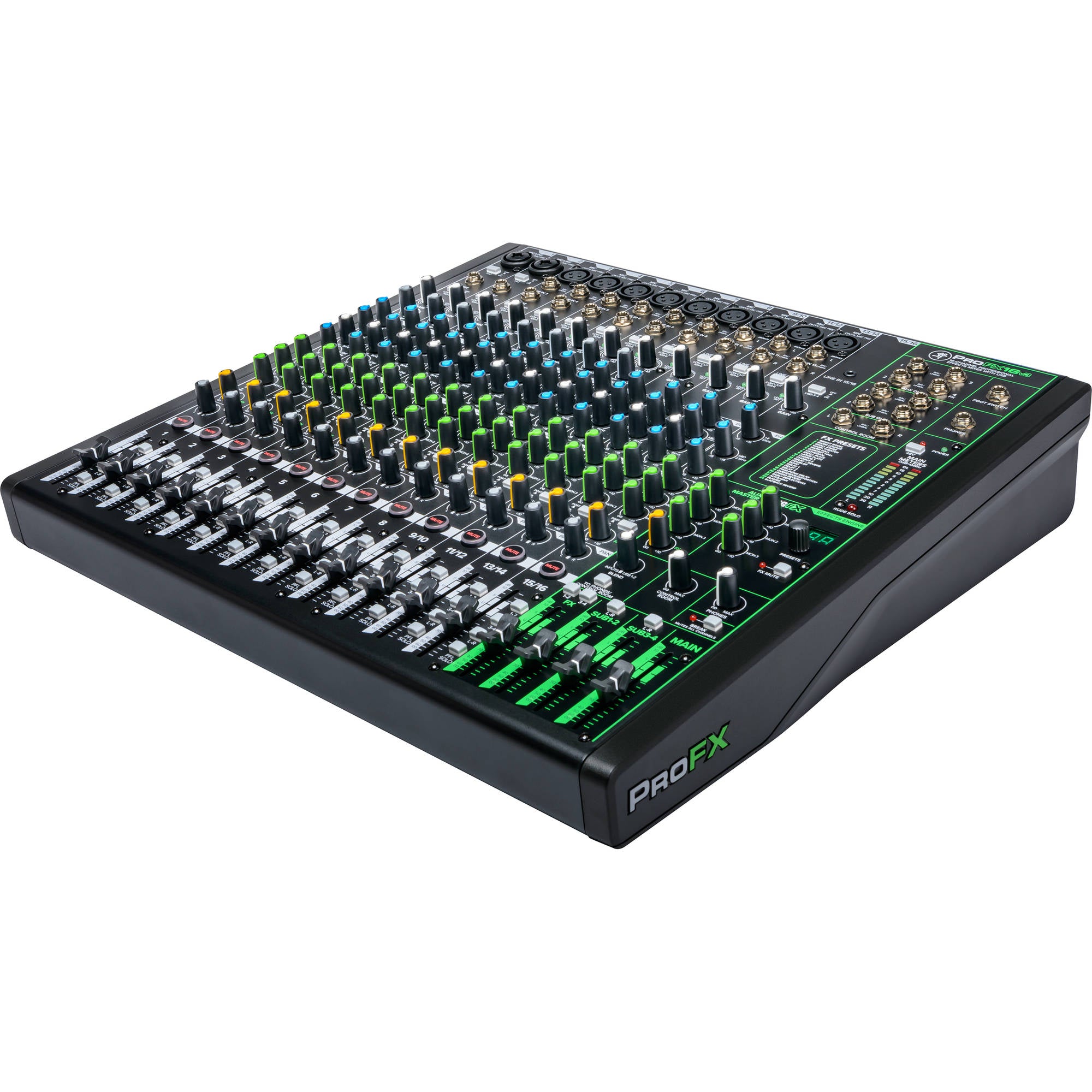 Mackie ProFX16v3 16-Channel 4-Bus Professional Effects Mixer with USB