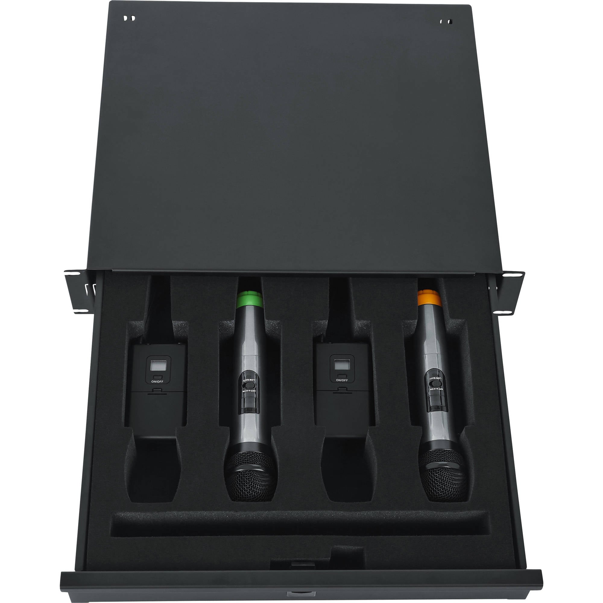 Gator Rackworks GRW-DRWWRLSS Wireless Microphone Drawer (2U)