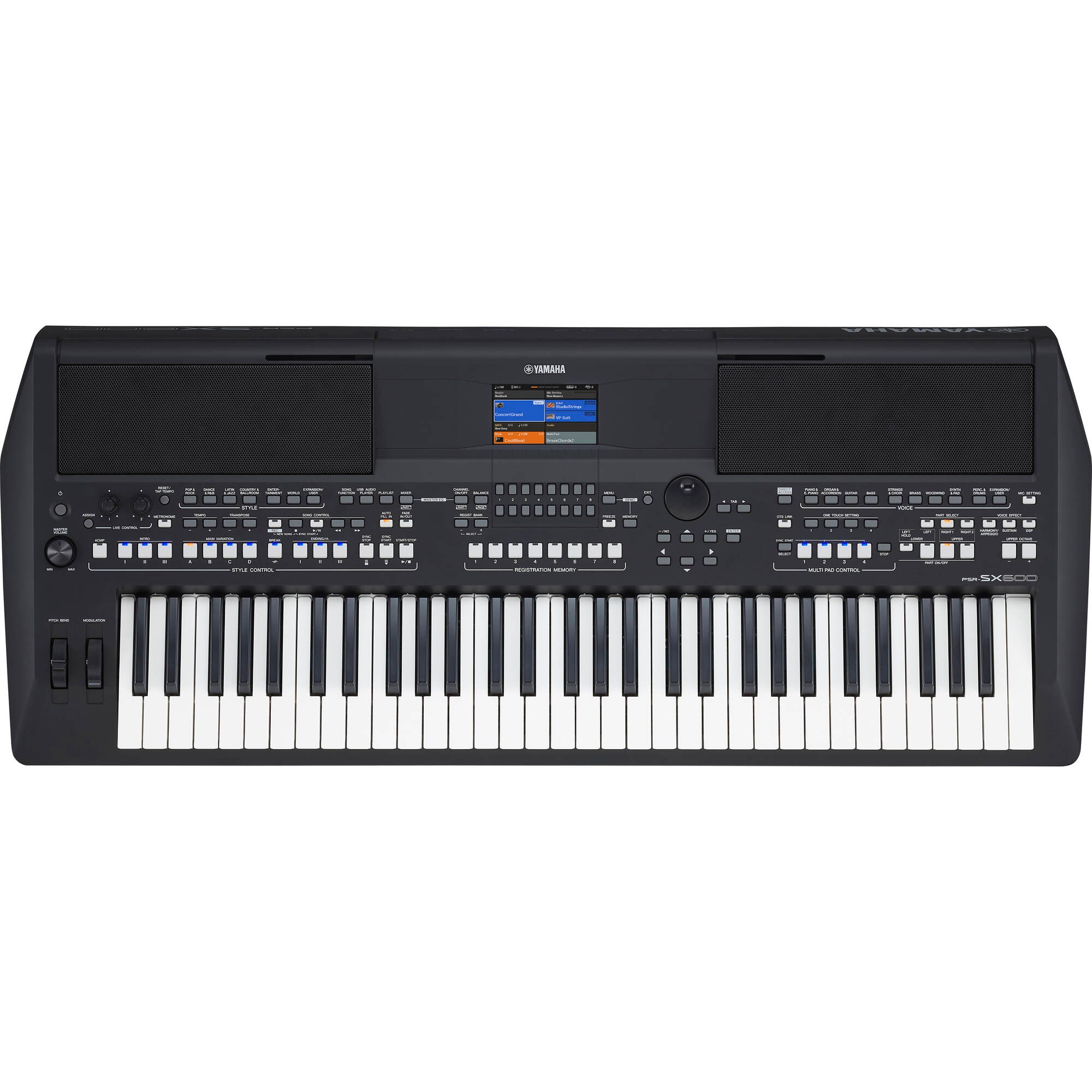 Yamaha PSR-SX600 61-Key Arranger Workstation Keyboard