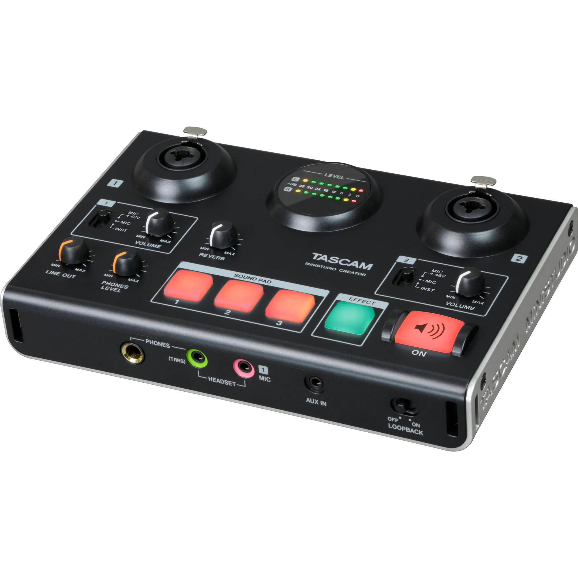 Tascam MiNiSTUDIO Creator US-42B Podcast Studio (Black)