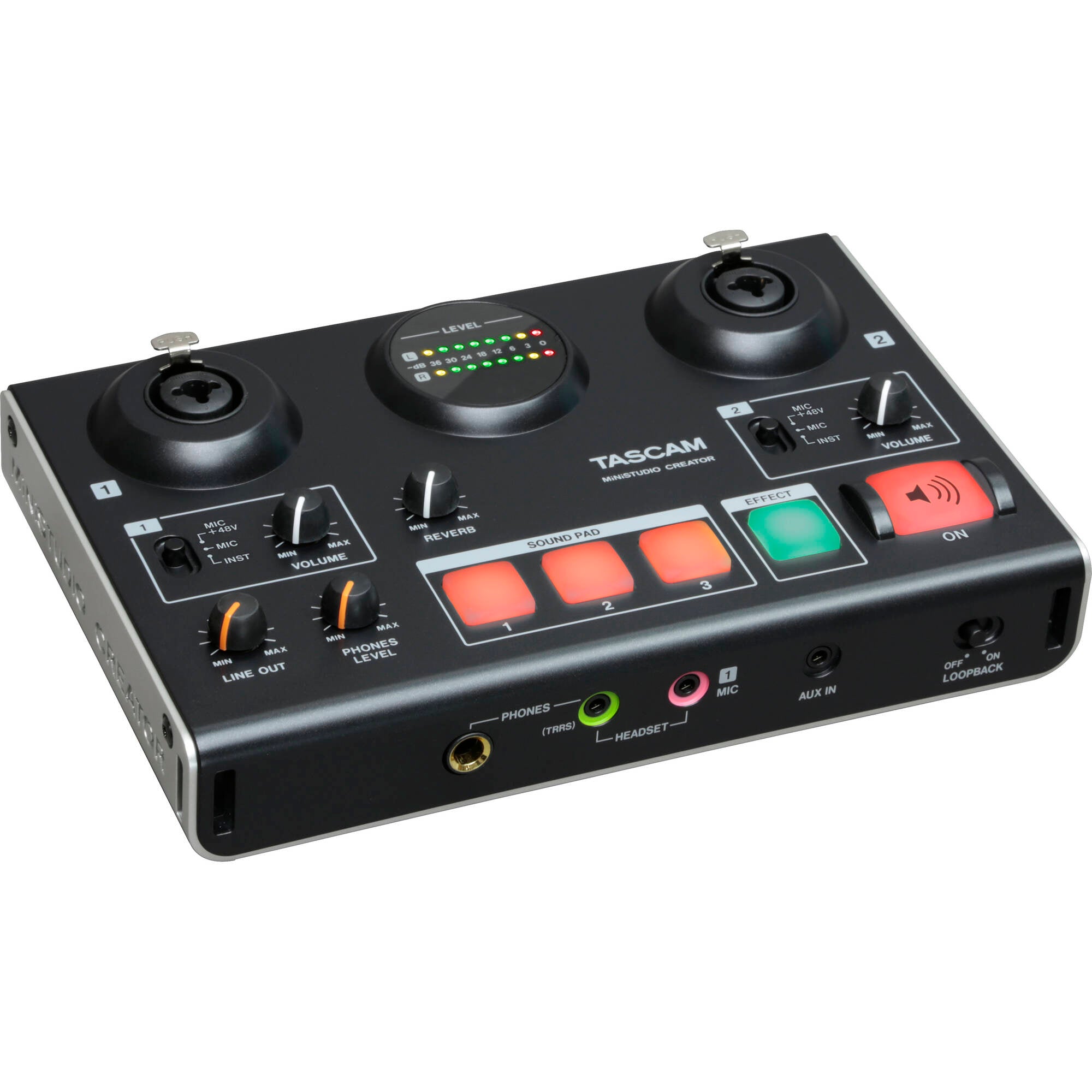 Tascam MiNiSTUDIO Creator US-42B Podcast Studio (Black)