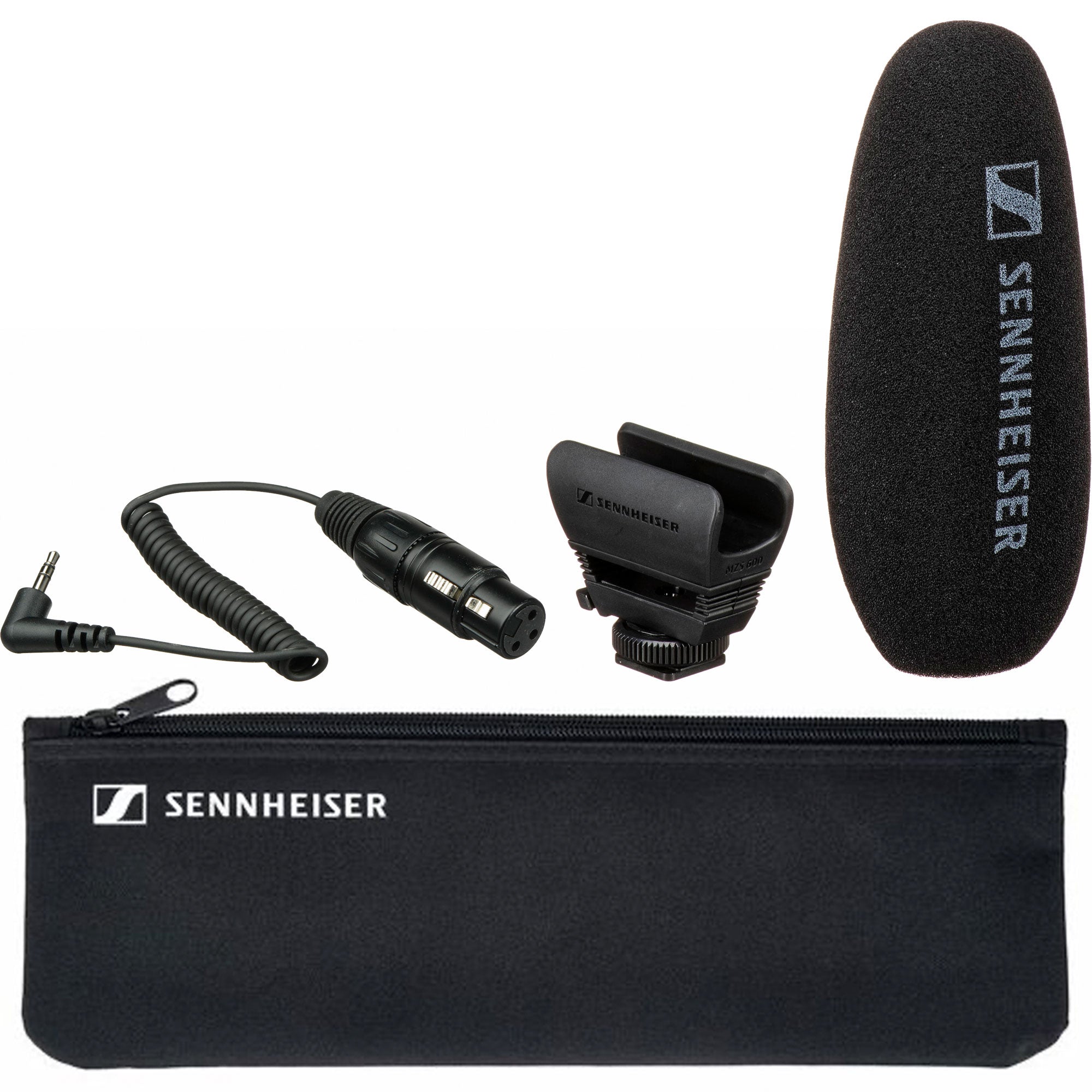 Sennheiser MKE600 Shotgun Microphone Location Recording Kit (Basic Bundle)