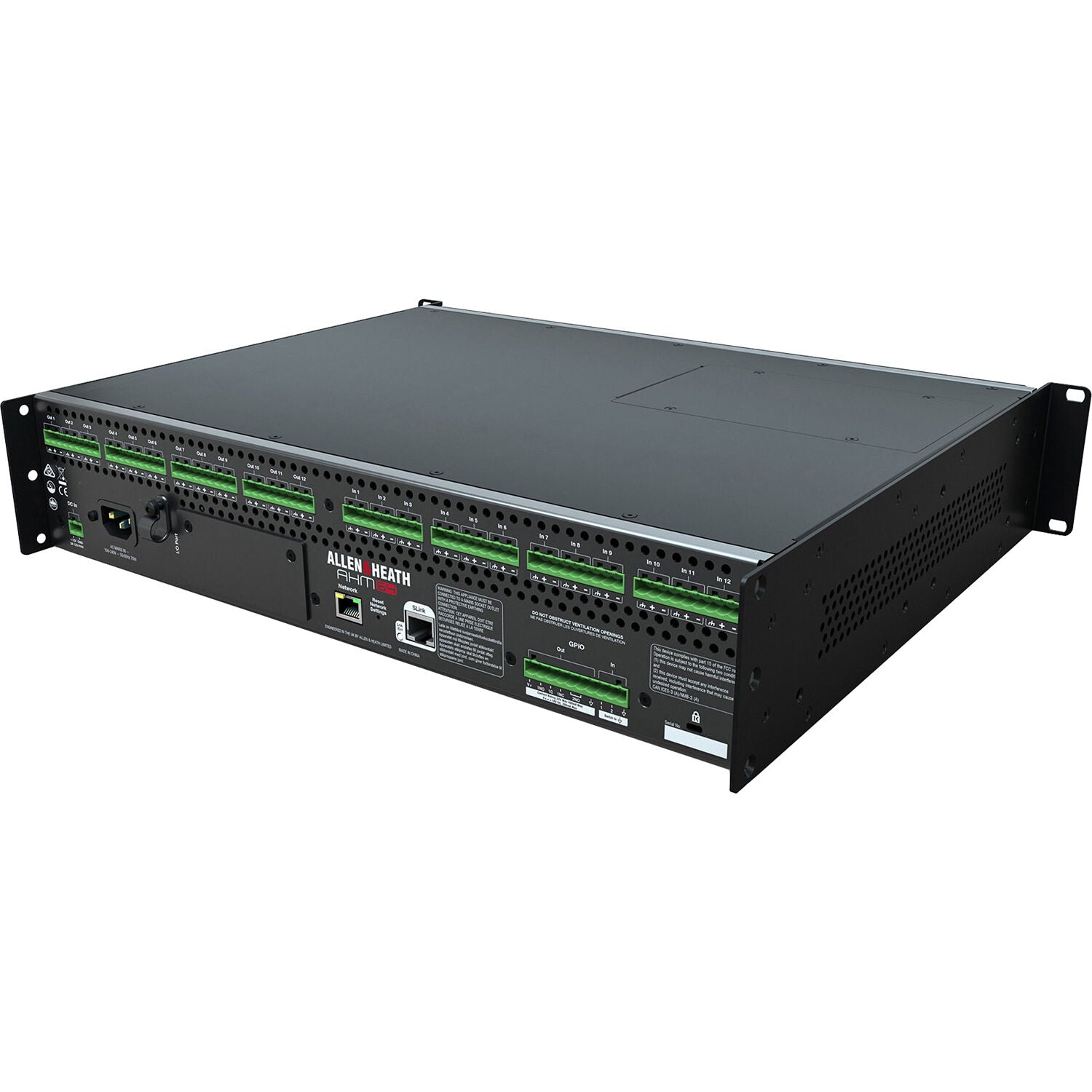 Allen & Heath AHM-64 64x64 Audio Matrix Processor with 12x12 I/O