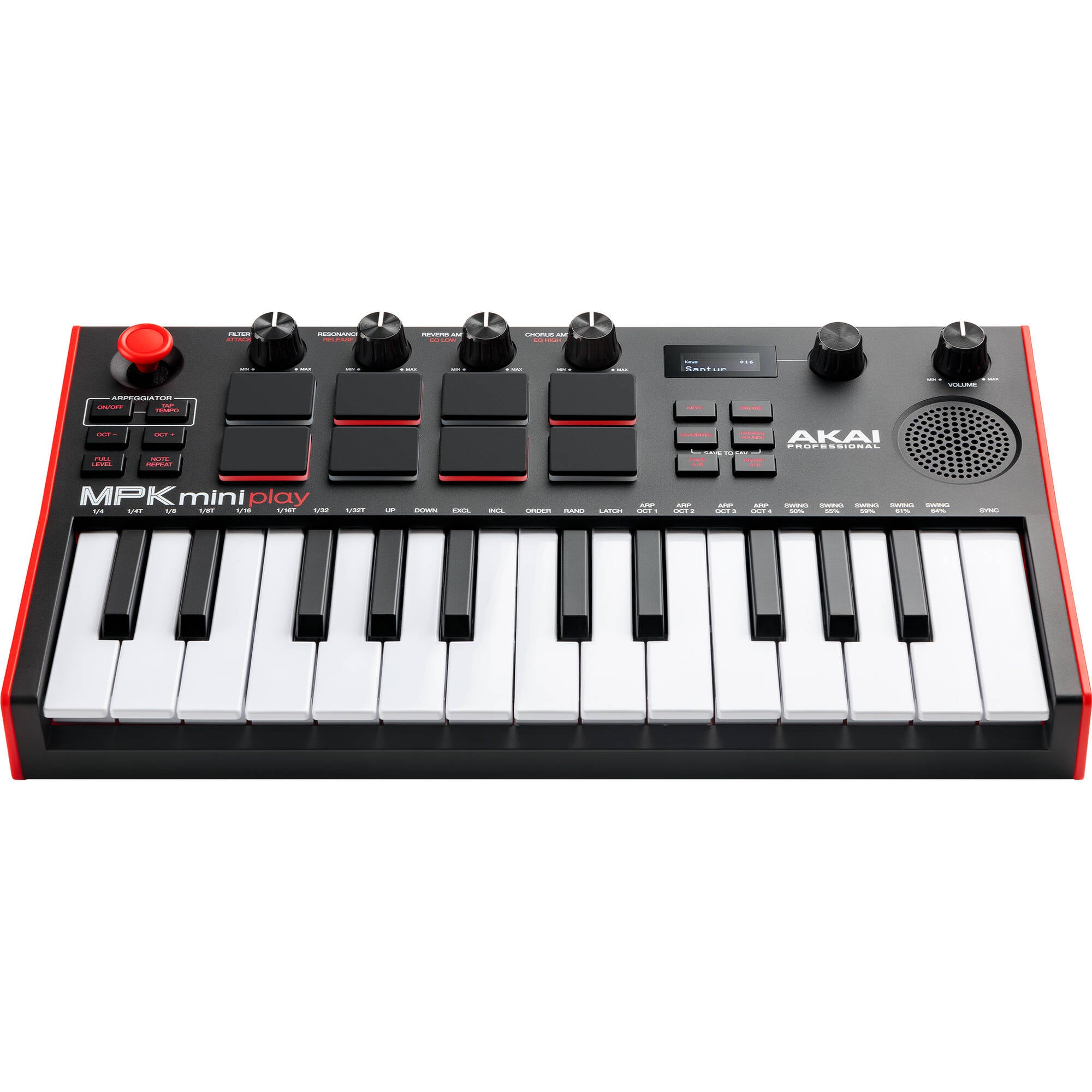 Akai Professional MPK Mini Play mk3 Compact Keyboard and Pad Controller with Speaker