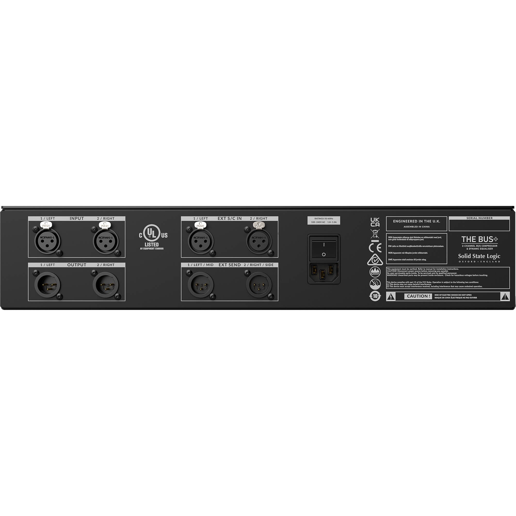 Solid State Logic THE BUS+ 2-Channel Bus Compressor and Dynamic Equalizer