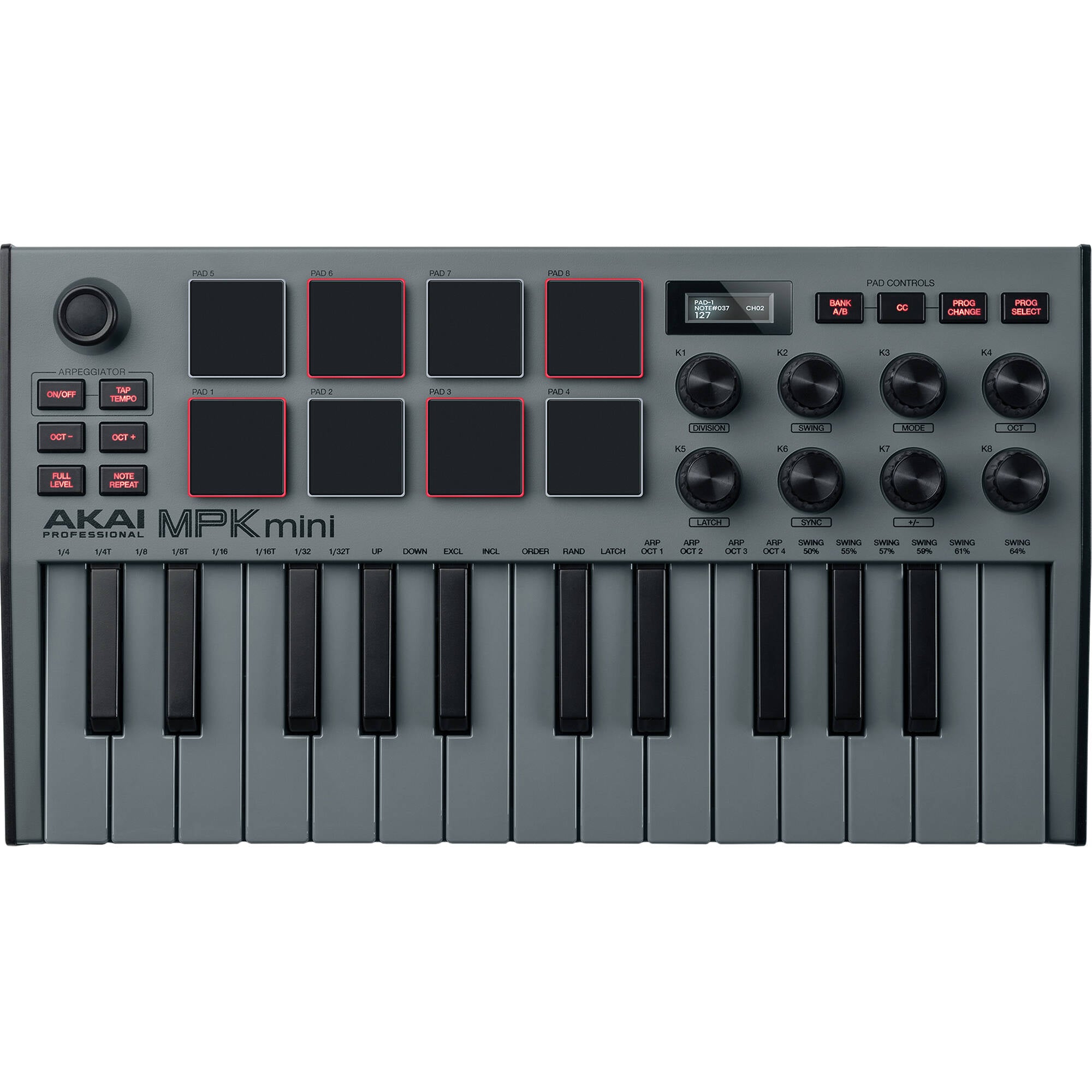 Akai Professional MPK Mini MK3 25-Key MIDI Controller (Grey)