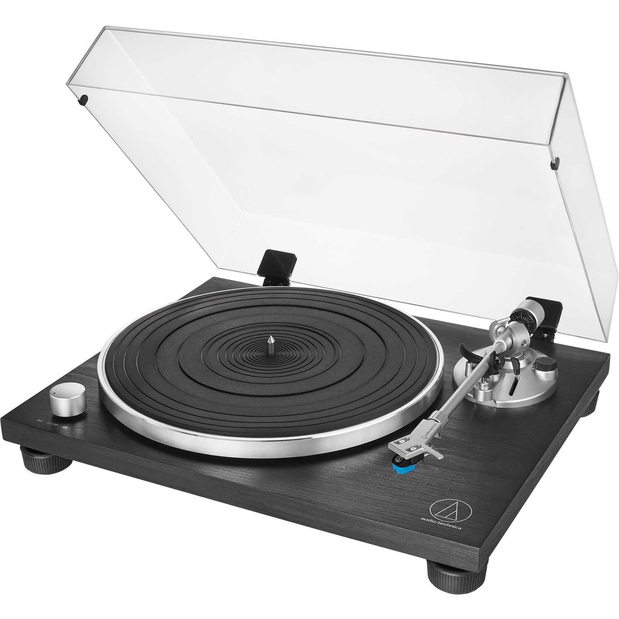 Audio-Technica AT-LPW30BK Manual Two-Speed Turntable (Black)