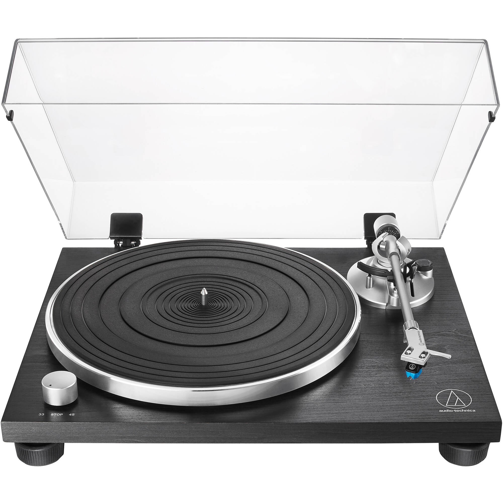 Audio-Technica AT-LPW30BK Manual Two-Speed Turntable (Black)