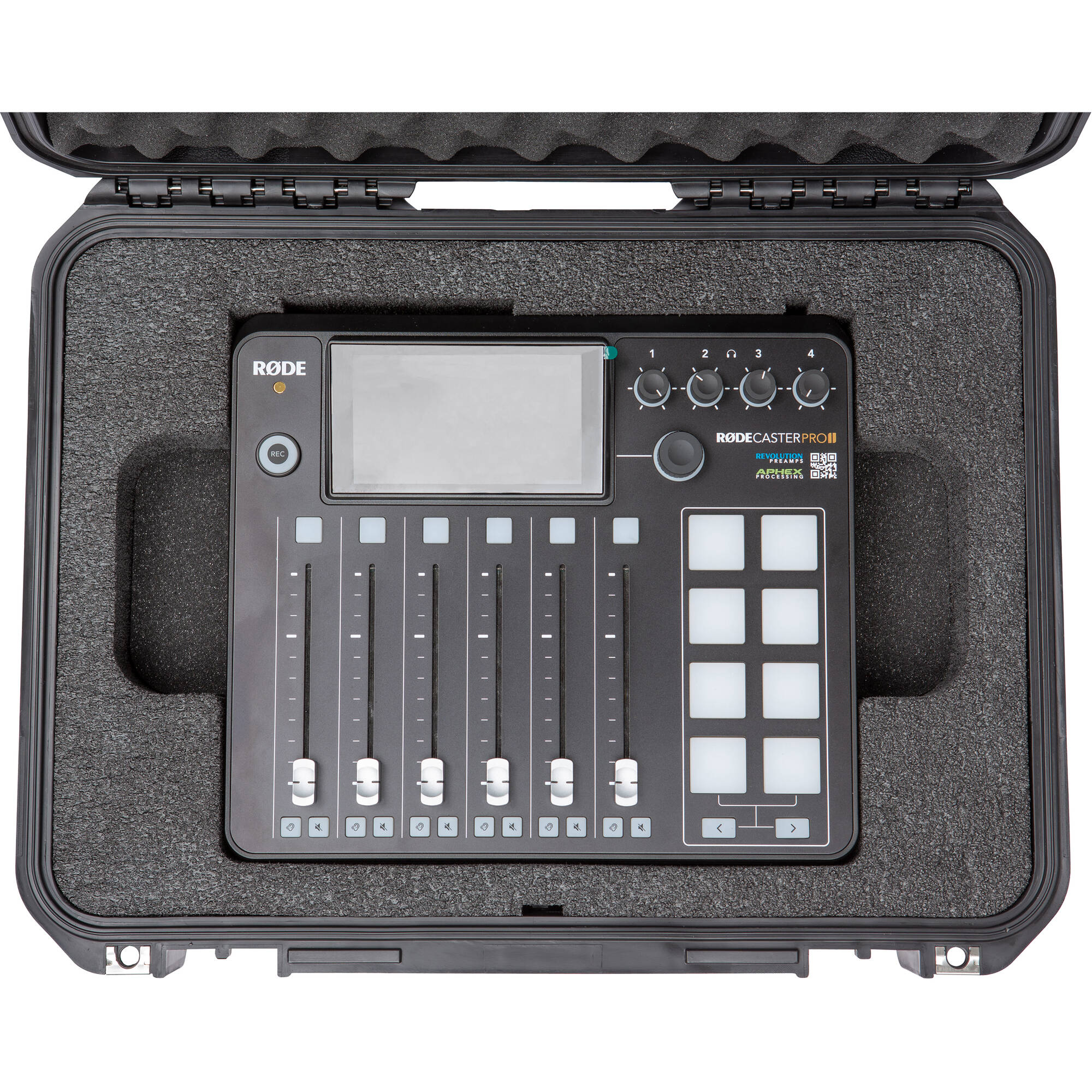 SKB 3i1813-7-RP2 iSeries Waterproof Case for RODECaster Pro II and Two PodMics