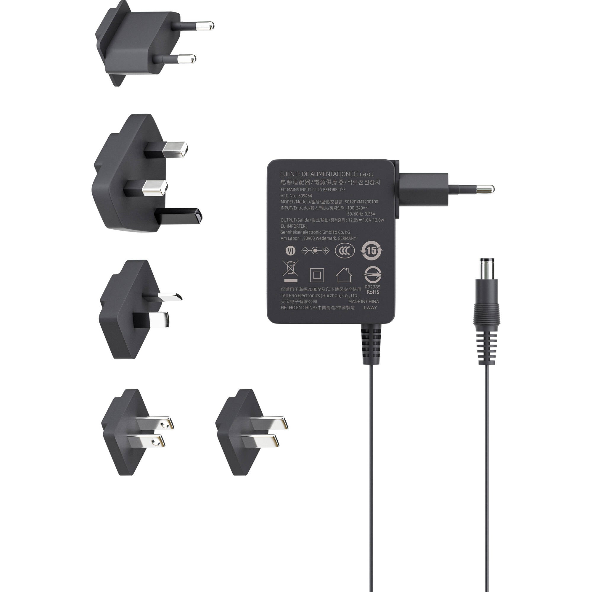 Sennheiser EW-D Power Supply for EW-D & 2-Channel EW-DX Receivers