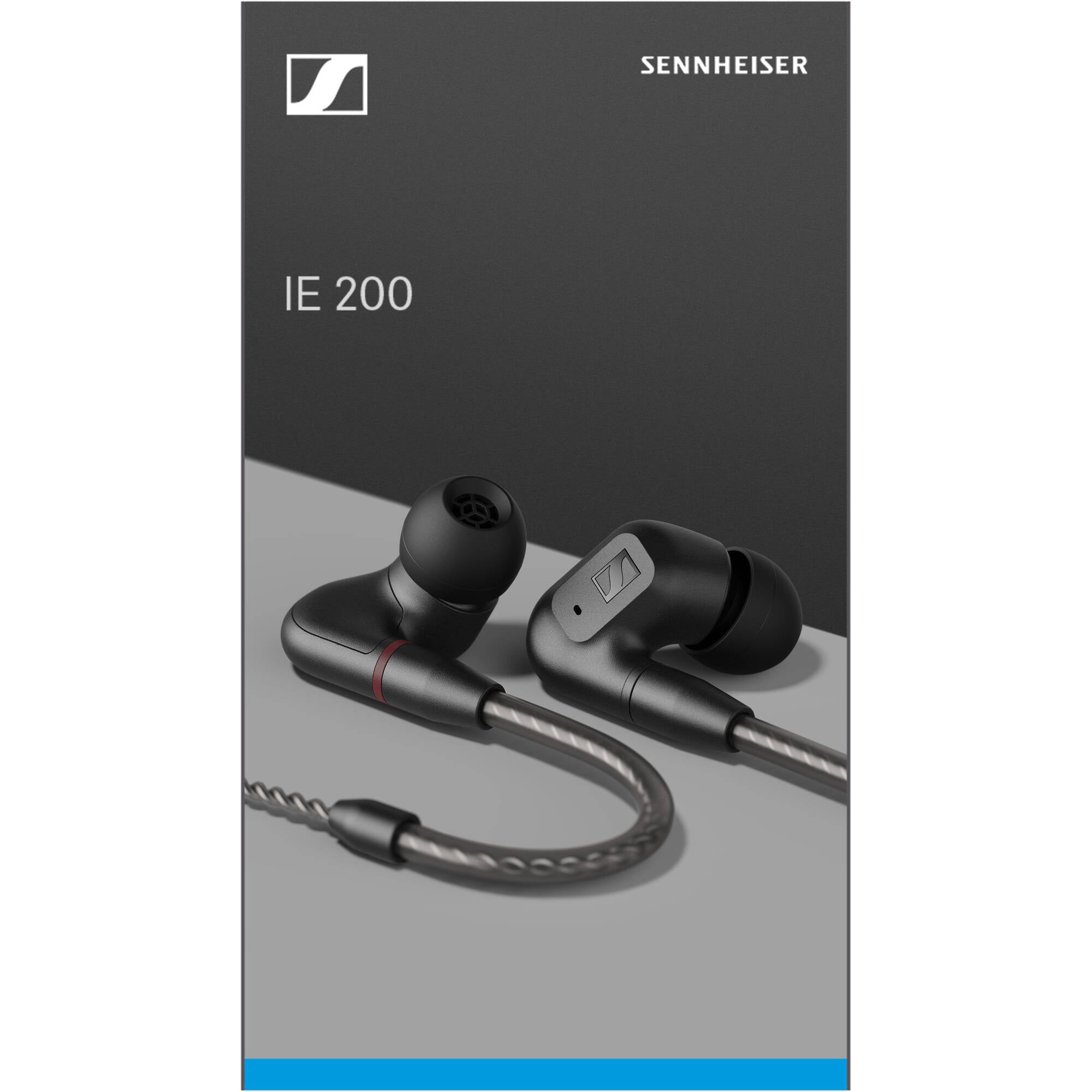 Sennheiser IE 200 In-Ear Audiophile Sound Isolating Earphones (Black)