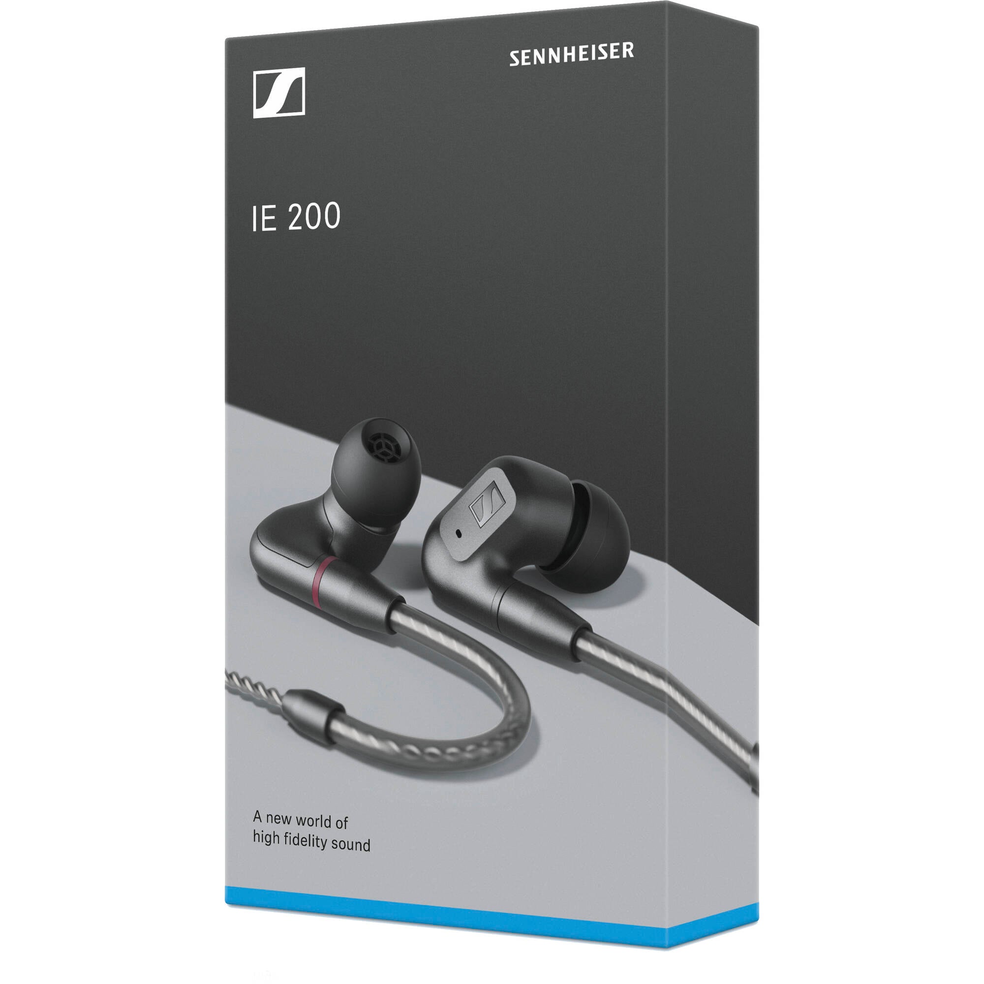 Sennheiser IE 200 In-Ear Audiophile Sound Isolating Earphones (Black)