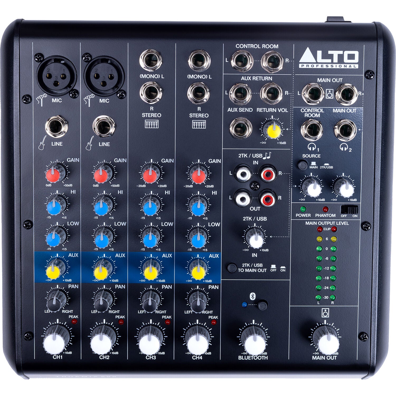 Alto Professional TrueMix 600 Portable 6-Channel Analog Mixer with USB and Bluetooth