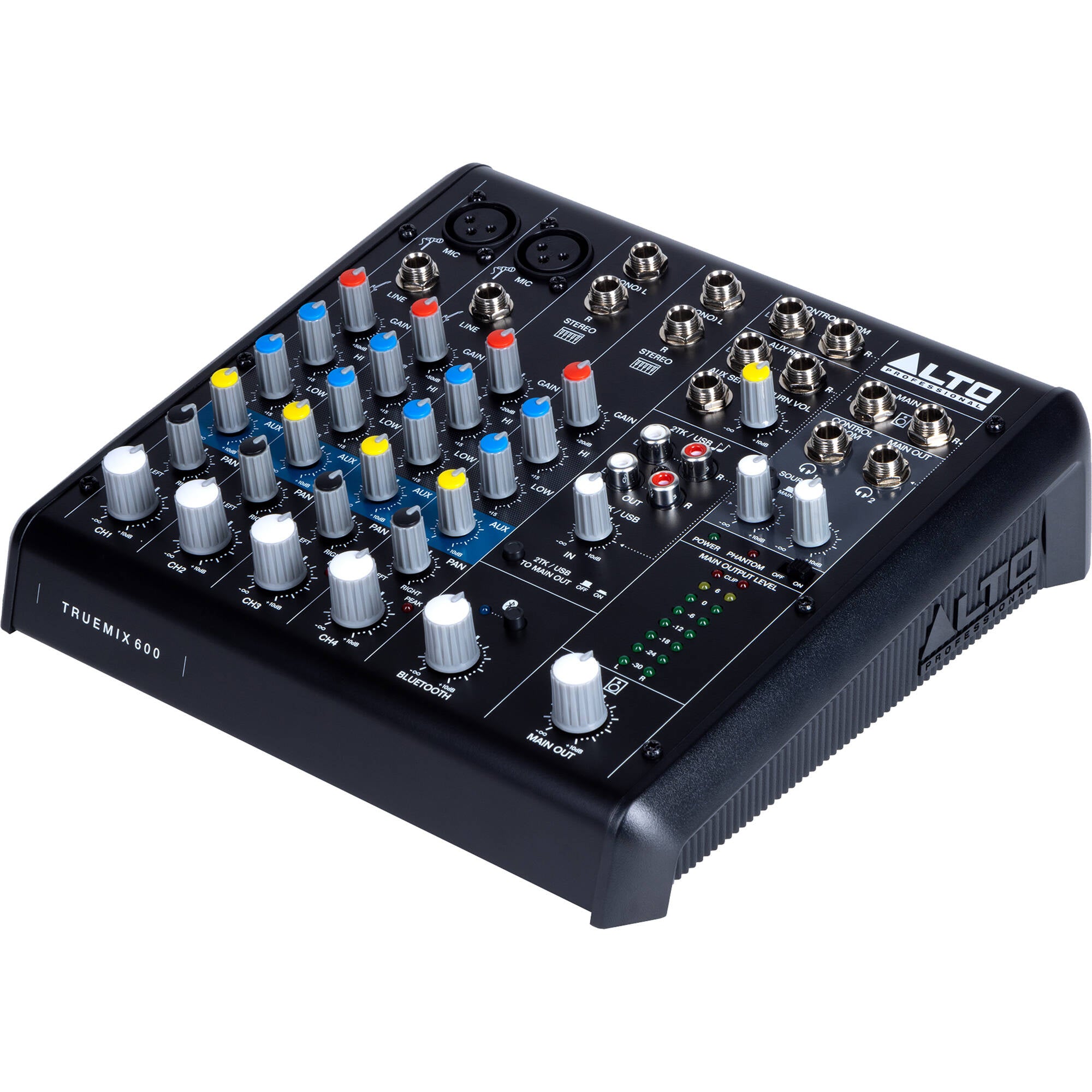 Alto Professional TrueMix 600 Portable 6-Channel Analog Mixer with USB and Bluetooth