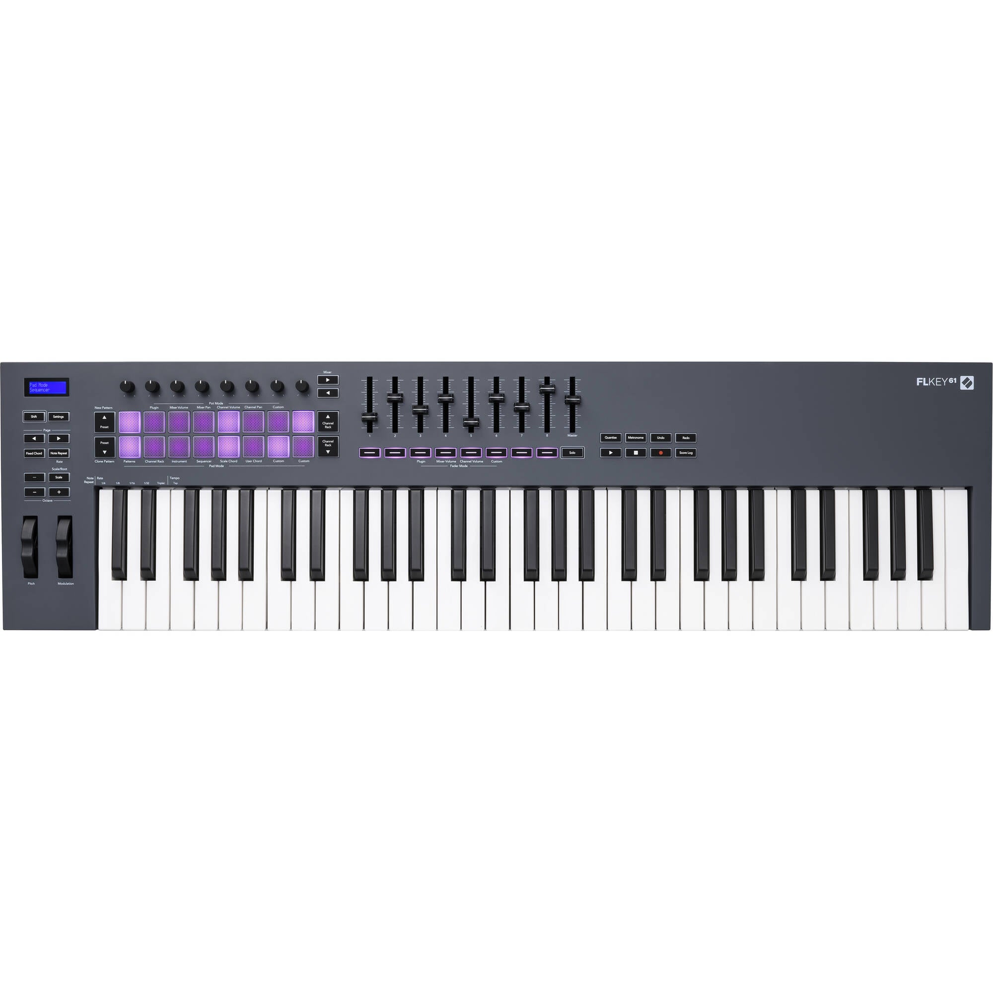 Novation FLkey 61 USB MIDI Keyboard Controller for FL Studio (61-Key)