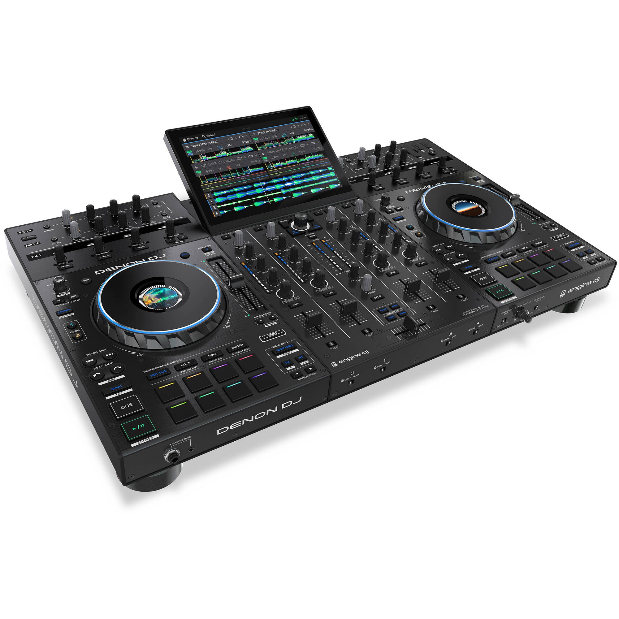 Denon DJ Prime 4+ Standalone 4-Deck DJ Controller