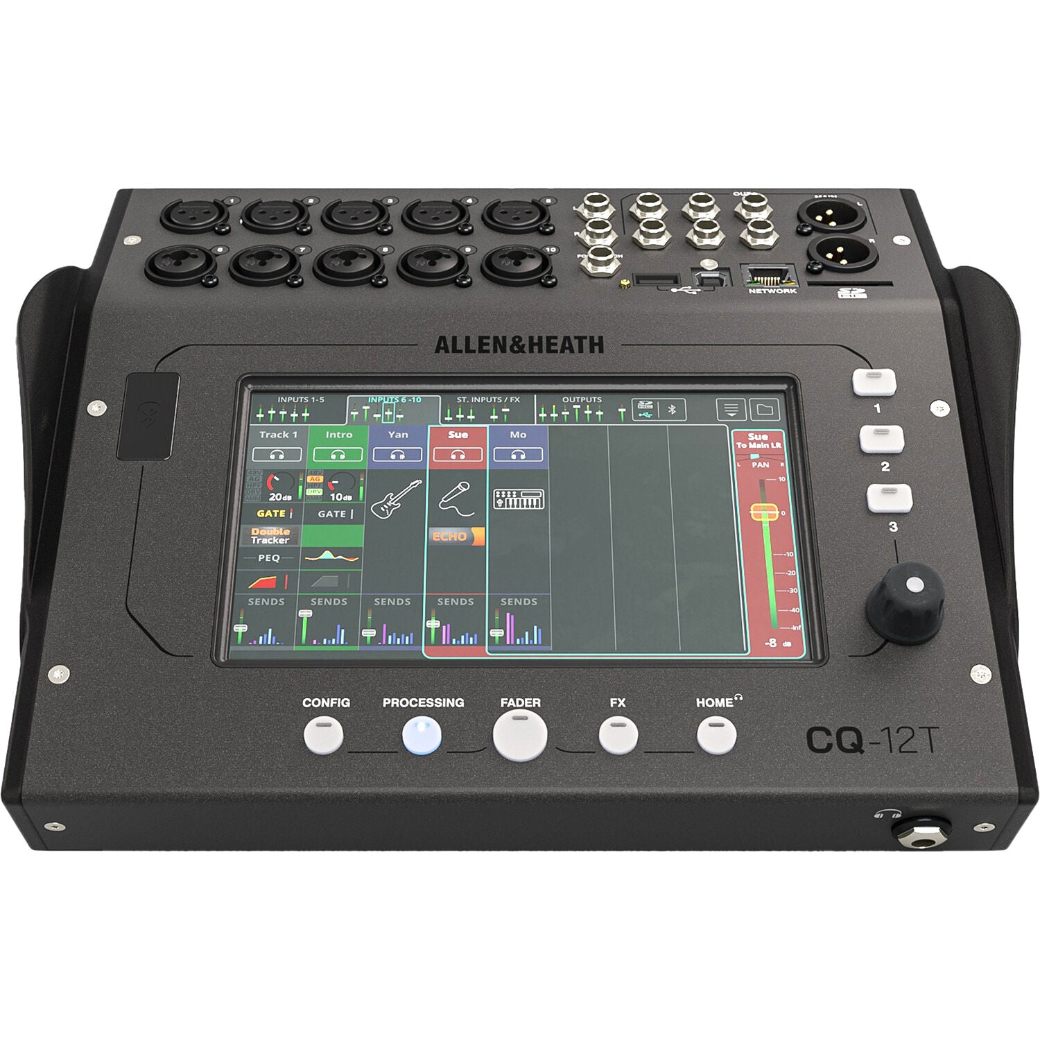 Allen & Heath CQ-12T Compact 12-Channel Digital Mixer with Touchscreen