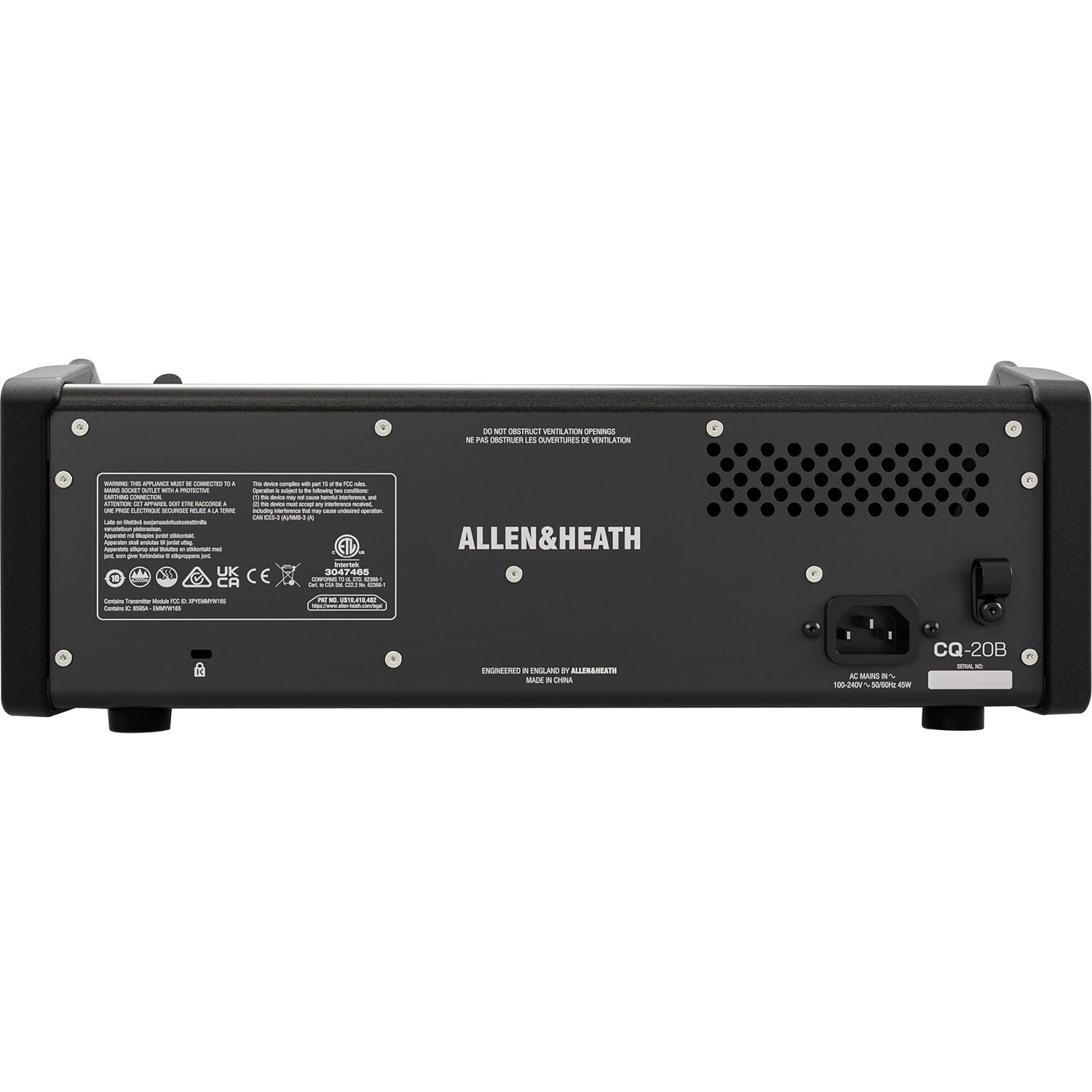 Allen & Heath CQ-20B Ultracompact 20-Channel Digital Mixer (Rackmount/Stagebox)