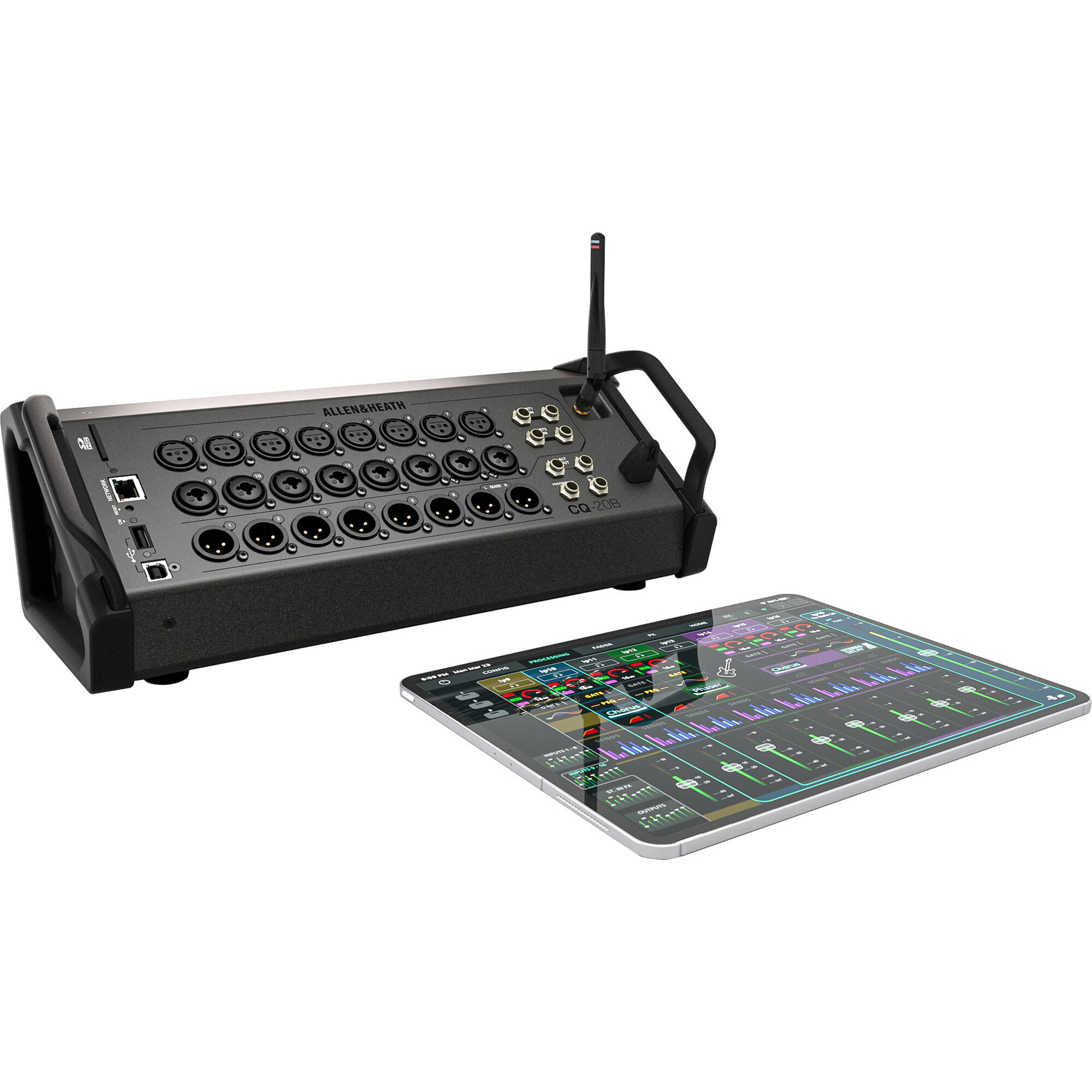 Allen & Heath CQ-20B Ultracompact 20-Channel Digital Mixer (Rackmount/Stagebox)