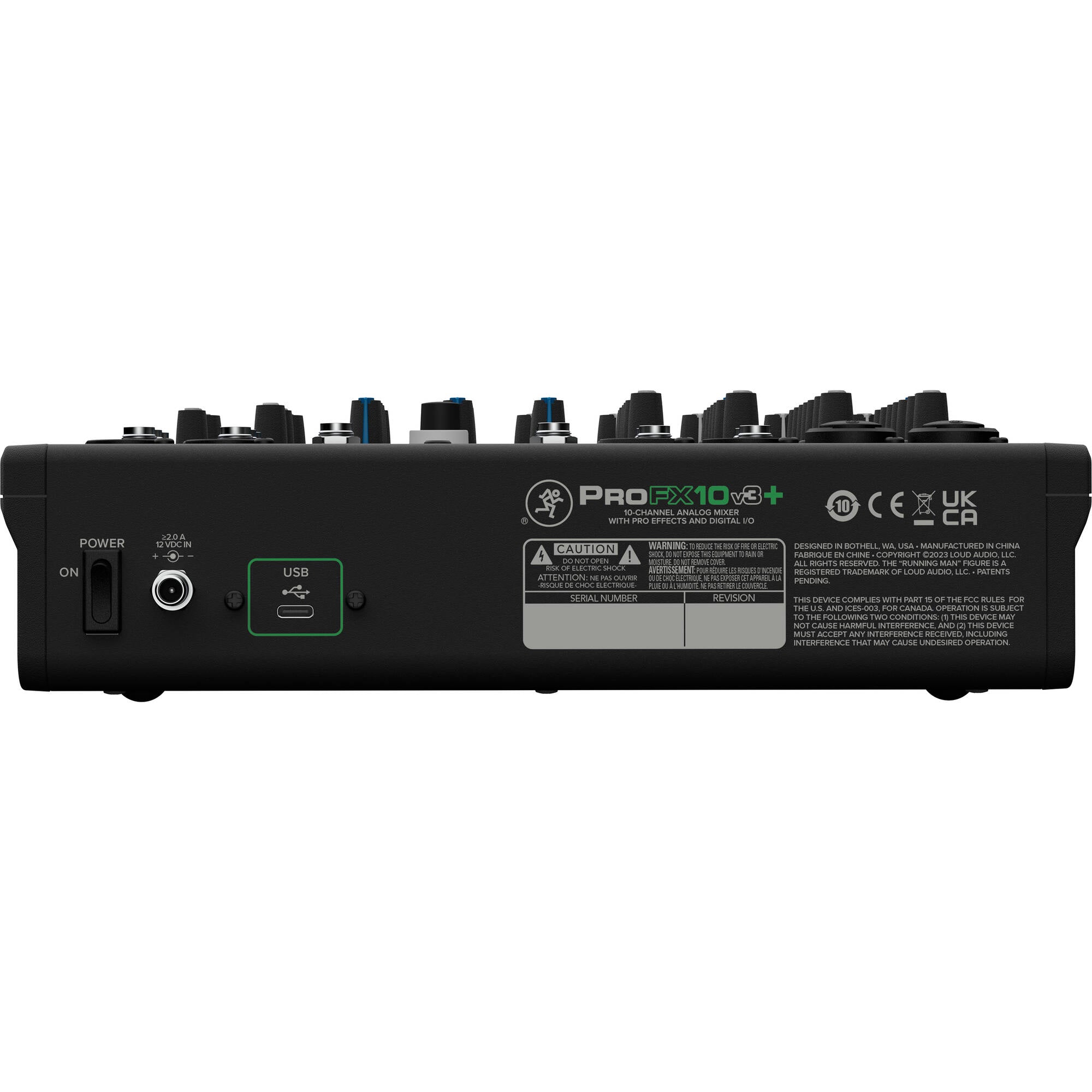 Mackie ProFX10v3+ 10-Channel Analog Mixer with Built-In FX, USB Recording, and Bluetooth