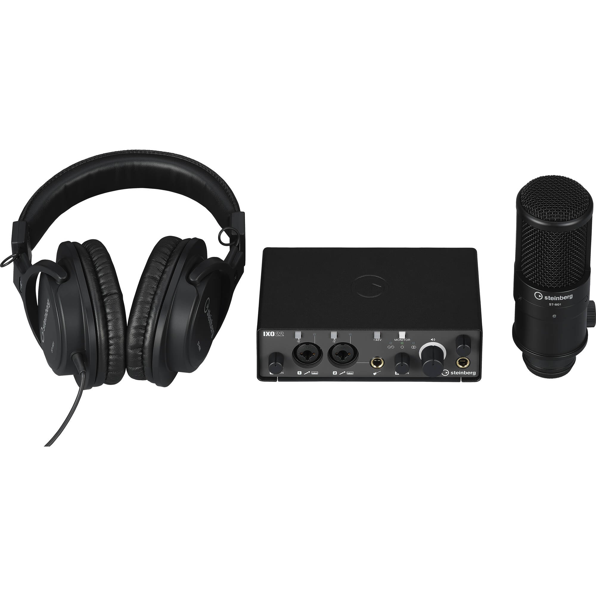 Steinberg IXO22 USB-C Audio Interface Recording Pack (Black)