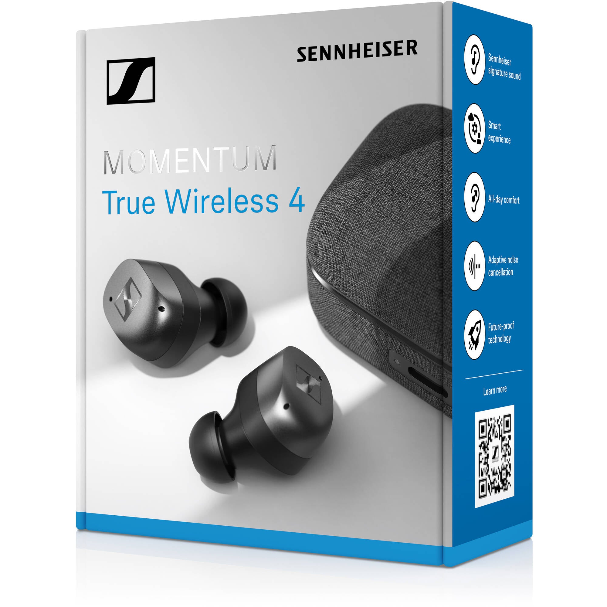 Sennheiser MOMENTUM True Wireless 4 Noise-Canceling Earbuds (Black Graphite)