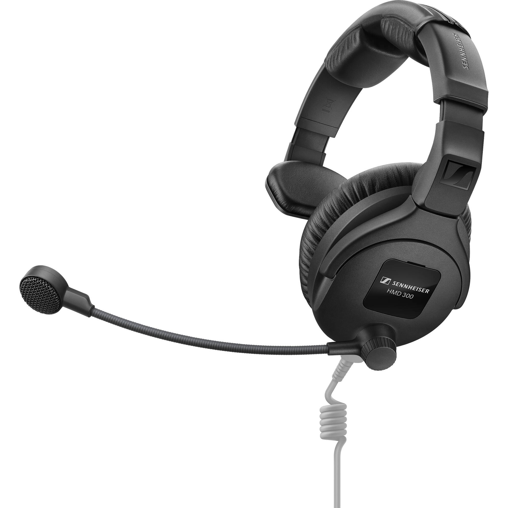 Sennheiser HMD 300 S Single-Ear Over-Ear Broadcast Headset with Dynamic Microphone (No Cable)